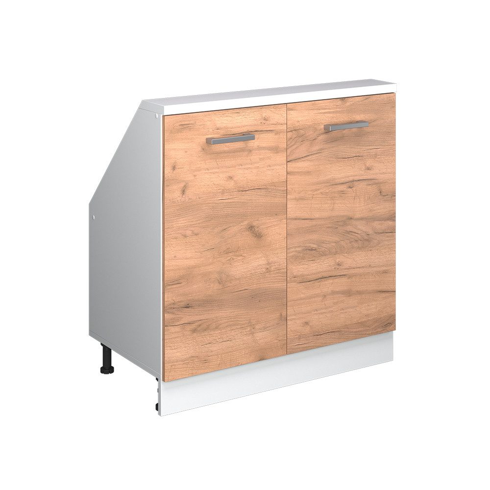 Vicco Unterschrank R-Line, Goldkraft Eiche/Weiß, 80 günstig online kaufen