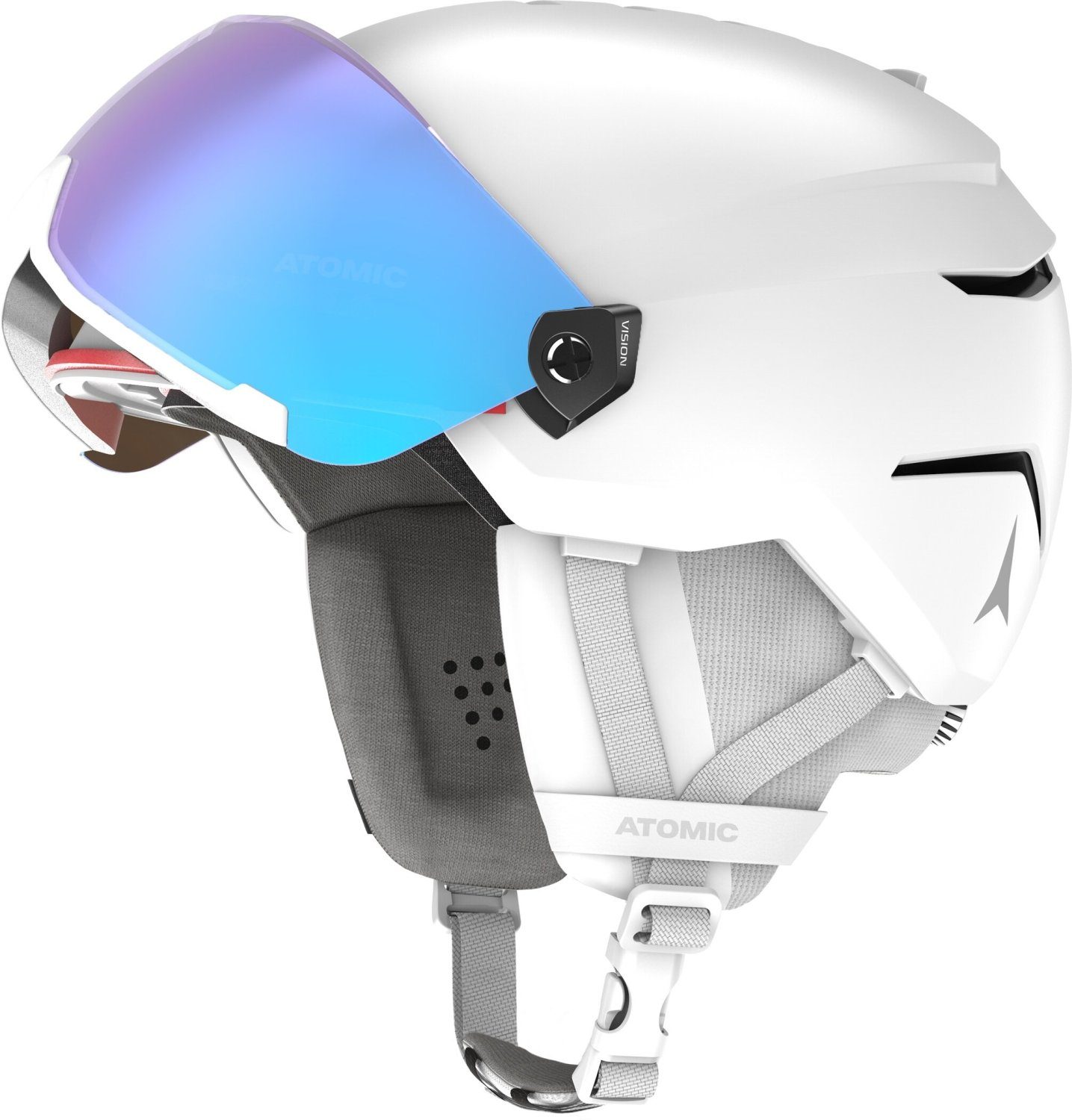 Atomic Skihelm SAVOR VISOR STEREO White Heath WHITE HEATHER/