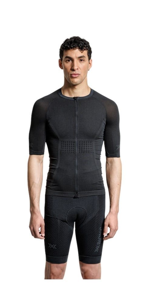 X-Bionic T-Shirt Fahrrad-Shirt Xceed Ride Jersey (Front-Reißverschluss, angenehmes)