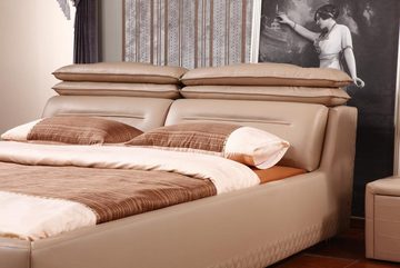 JVmoebel Bett Modernes Design Bett XXL Luxus Hotel Betten Stil Leder 180x200cm