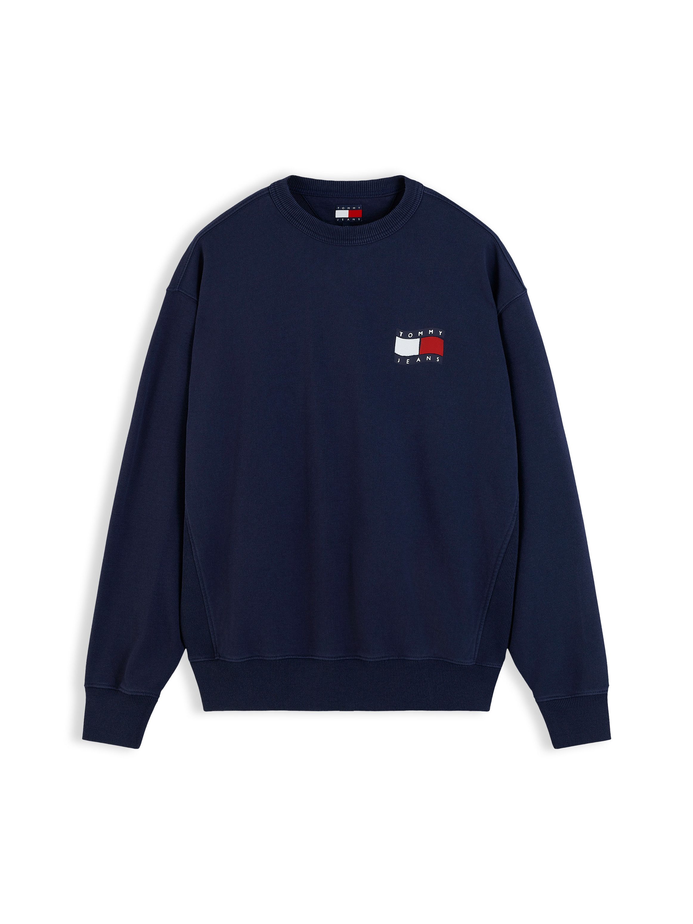 Tommy Jeans Sweatshirt RELAX WAVY FLAG SWEATSHIRT Relaxed fit mit Rundhalsausschnitt – Bild 5 von 5