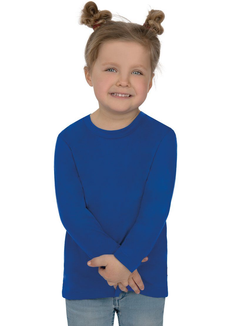 T-Shirt TRIGEMA Langarmshirt aus 100% Baumwolle