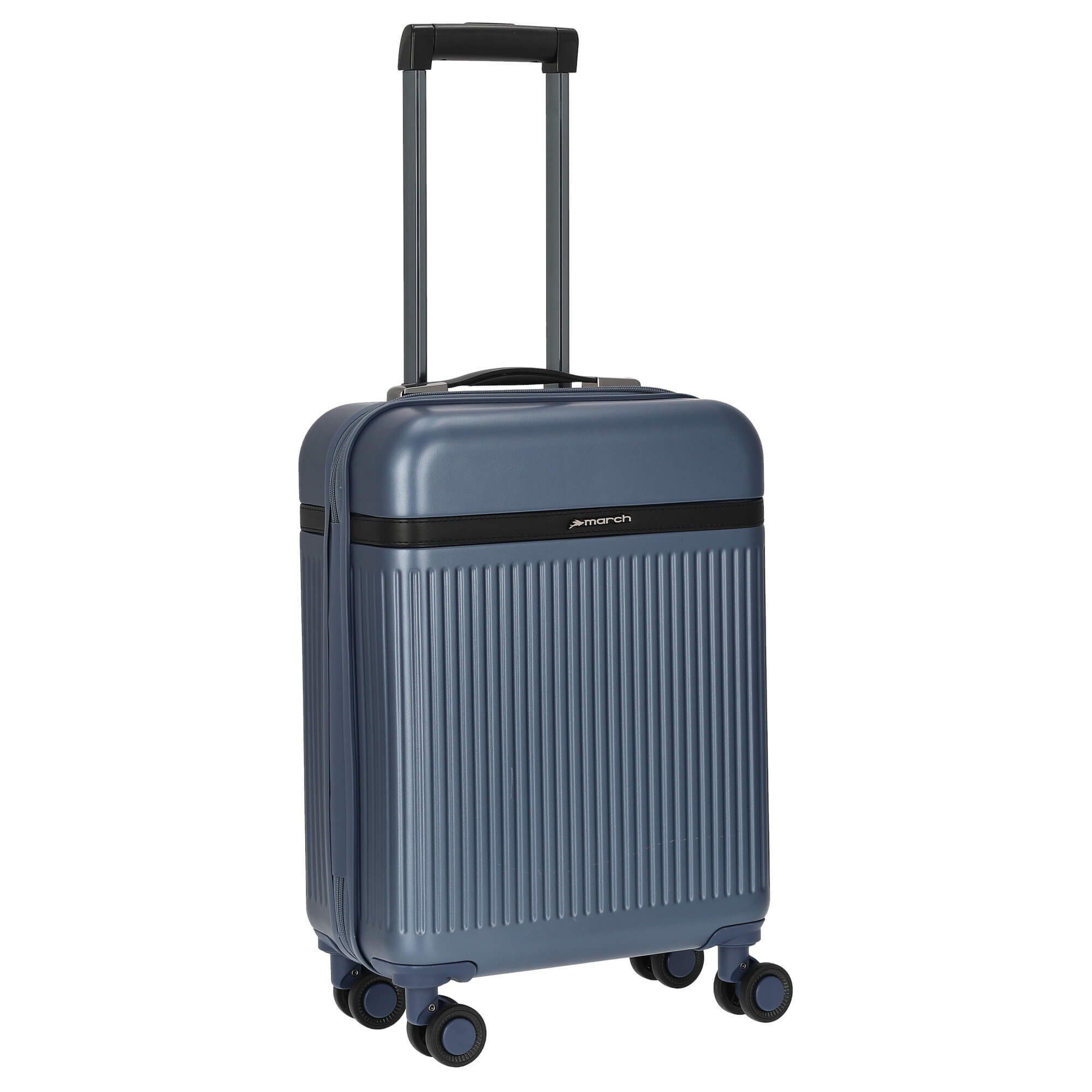 55 cm, Rollen - 4-Rollen-Kabinentrolley S Trading March15 moonlight blue Handgepäck-Trolley Brenner Rollen 4