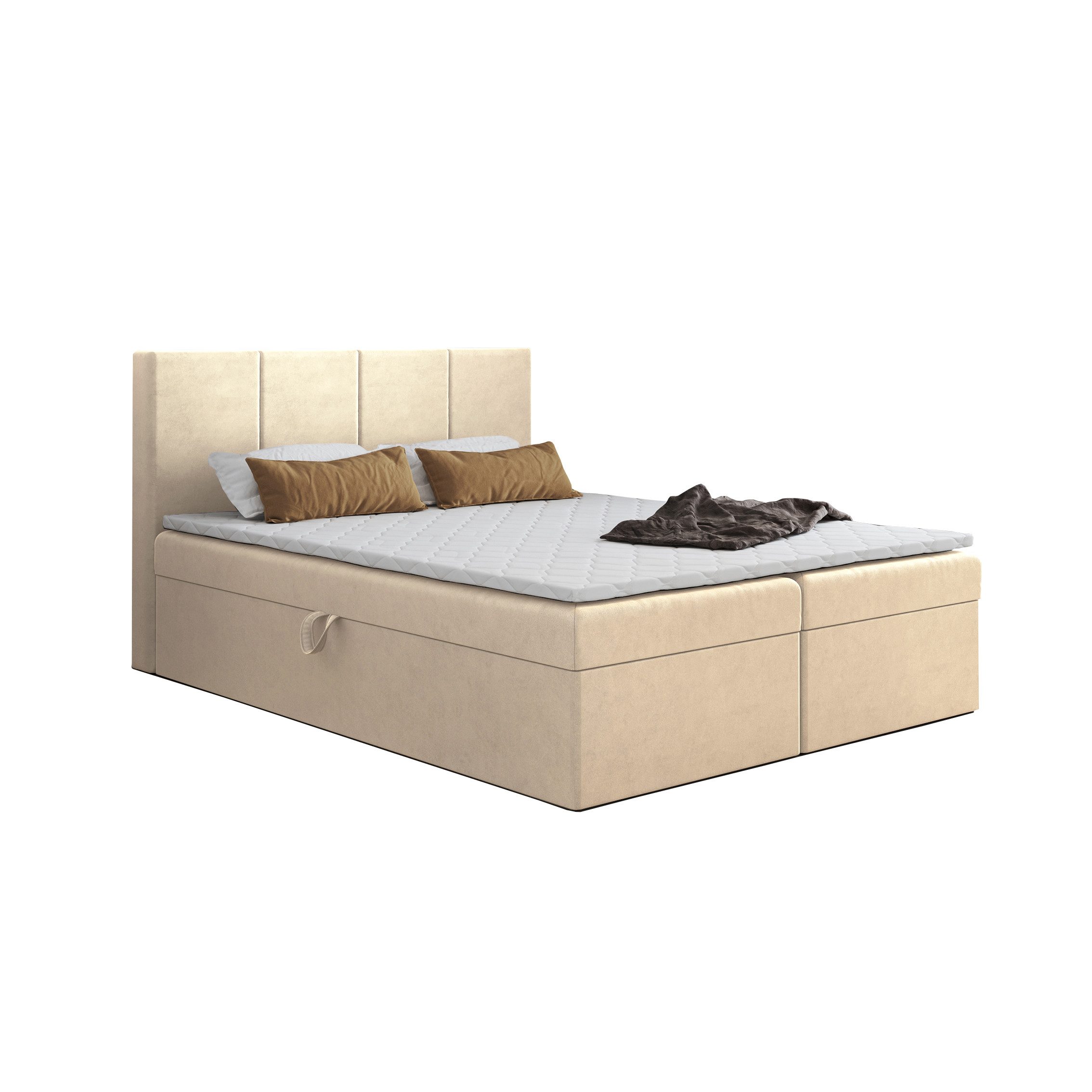 Godre Boxspringbett mit Bettkasten FARO 140x200 günstig online kaufen