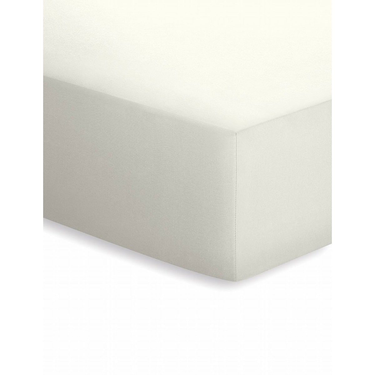 Spannbettlaken Spannbetttuch Wollweiß