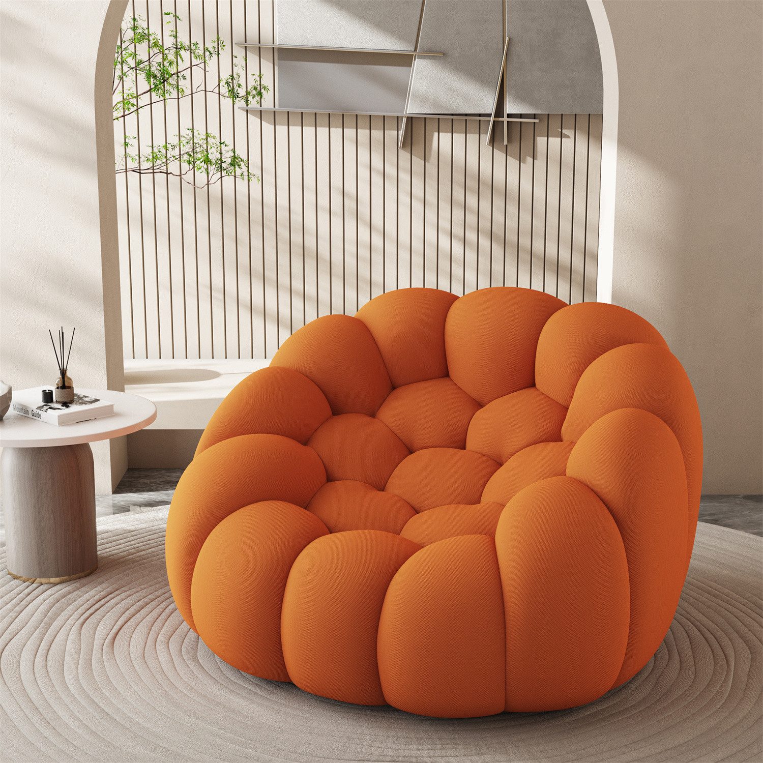 Sitzsack Einzelsofas Komprimiertes Schwammsofa mit Mesh-Gewebe