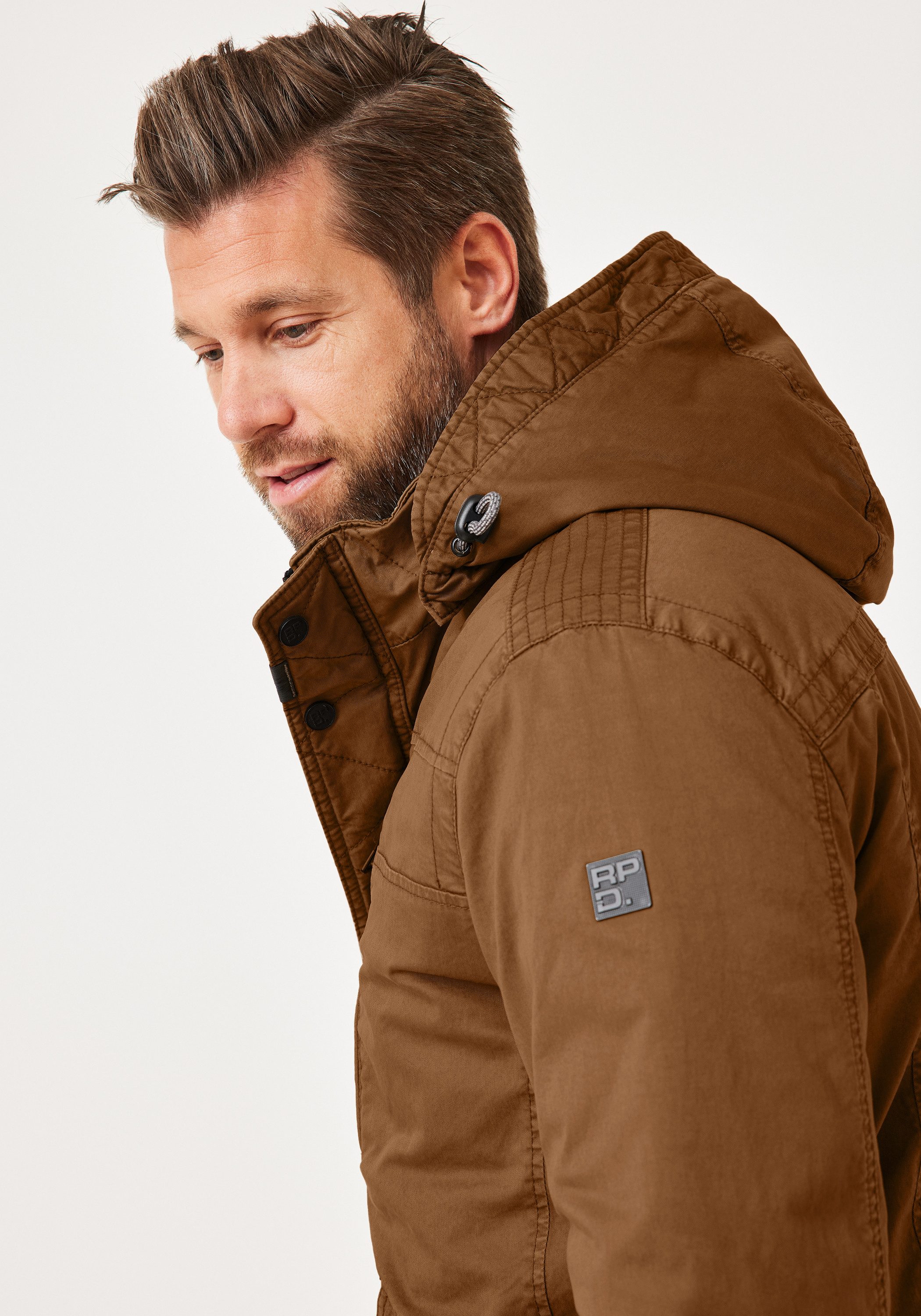 Redpoint Parka KORWIN Baumwoll-Parka mit abnehmbarer Kapuze und Stretch