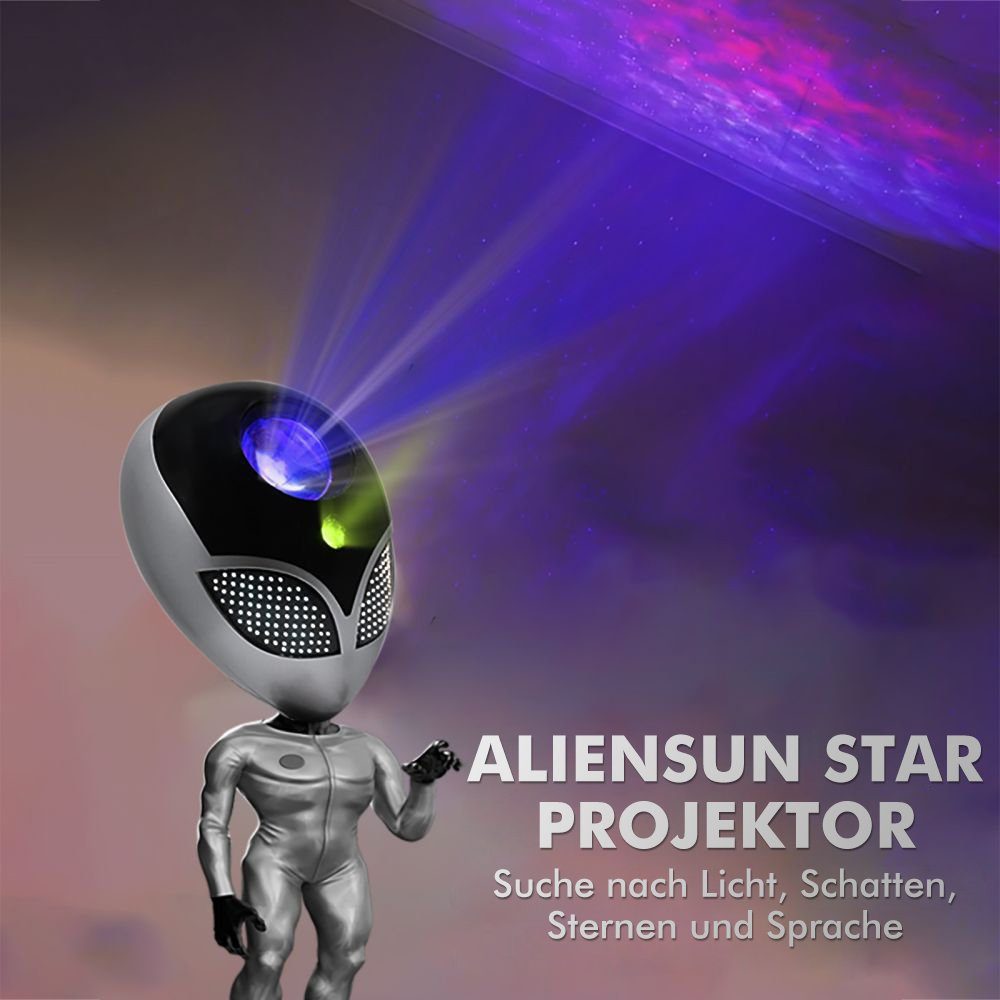 JOYOLEDER LED-Sternenhimmel LED Galaxy Lampe, Projector,Alien Sternenhimmel Sprachdialogsystem, Projektor