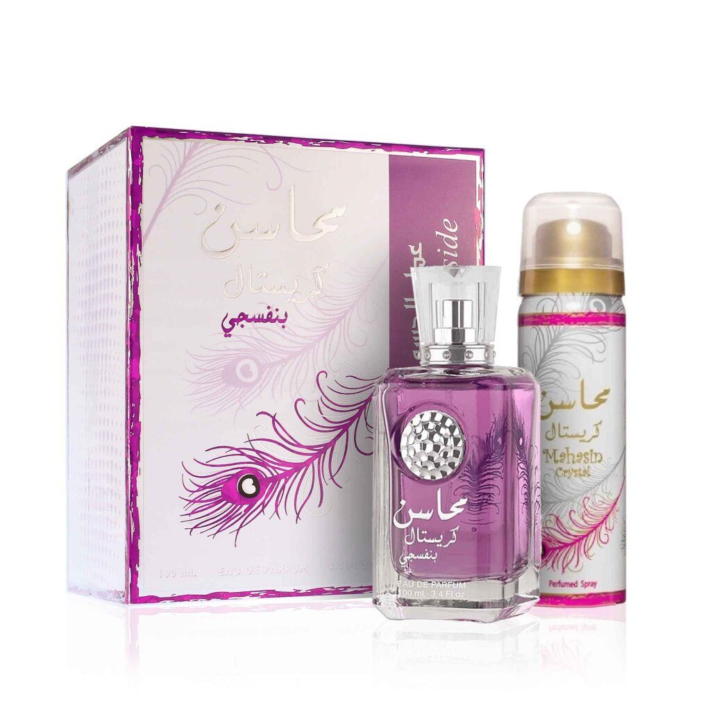 Deo-Zerstäuber Mahasin Crystal Violet - EDP 100ml + deodorant ve spreji Najdia 50ml