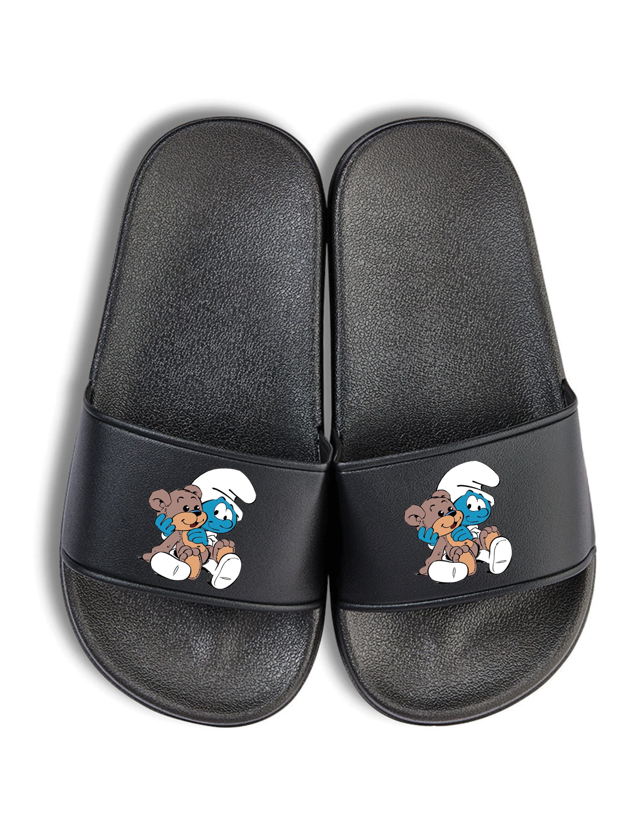 Baby Schlumpf Kinder Badelatschen Flip Flops Badeschuh