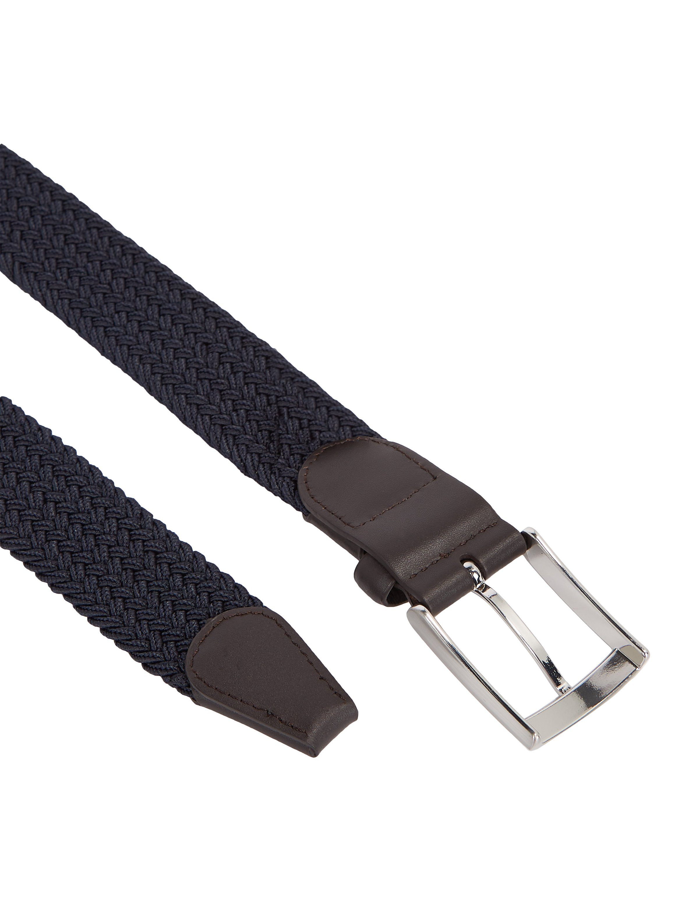 Tommy Hilfiger Stoffgürtel New Adan Belt 3,5 cm breit NEW ADAN BELT aus geflochtenem Stretch-Gurtbandgewebe