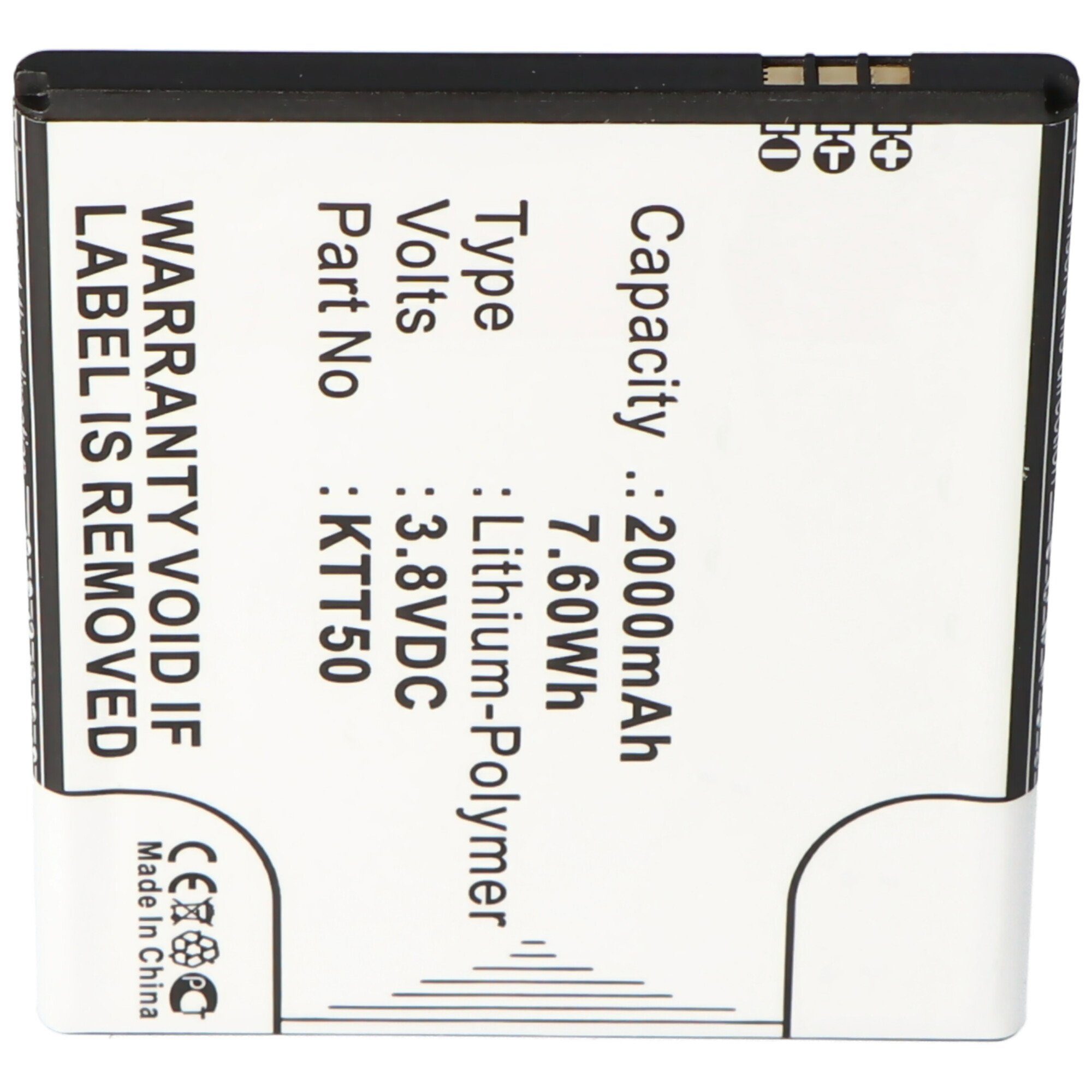 Cameron Sino Akku passend KTT50, Tornado (3,8 mAh KTT50 V) Tornado Akku KAZAM für 2, 2 den Akku 2000 5.0