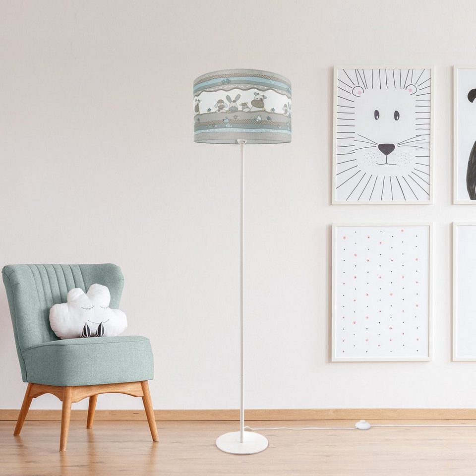 Paco Home Stehlampe Cosmo 210, ohne Leuchtmittel, Kinderlampe LED  Kinderzimmer, Tier-Motiv, verspielt, Stehleuchte E27