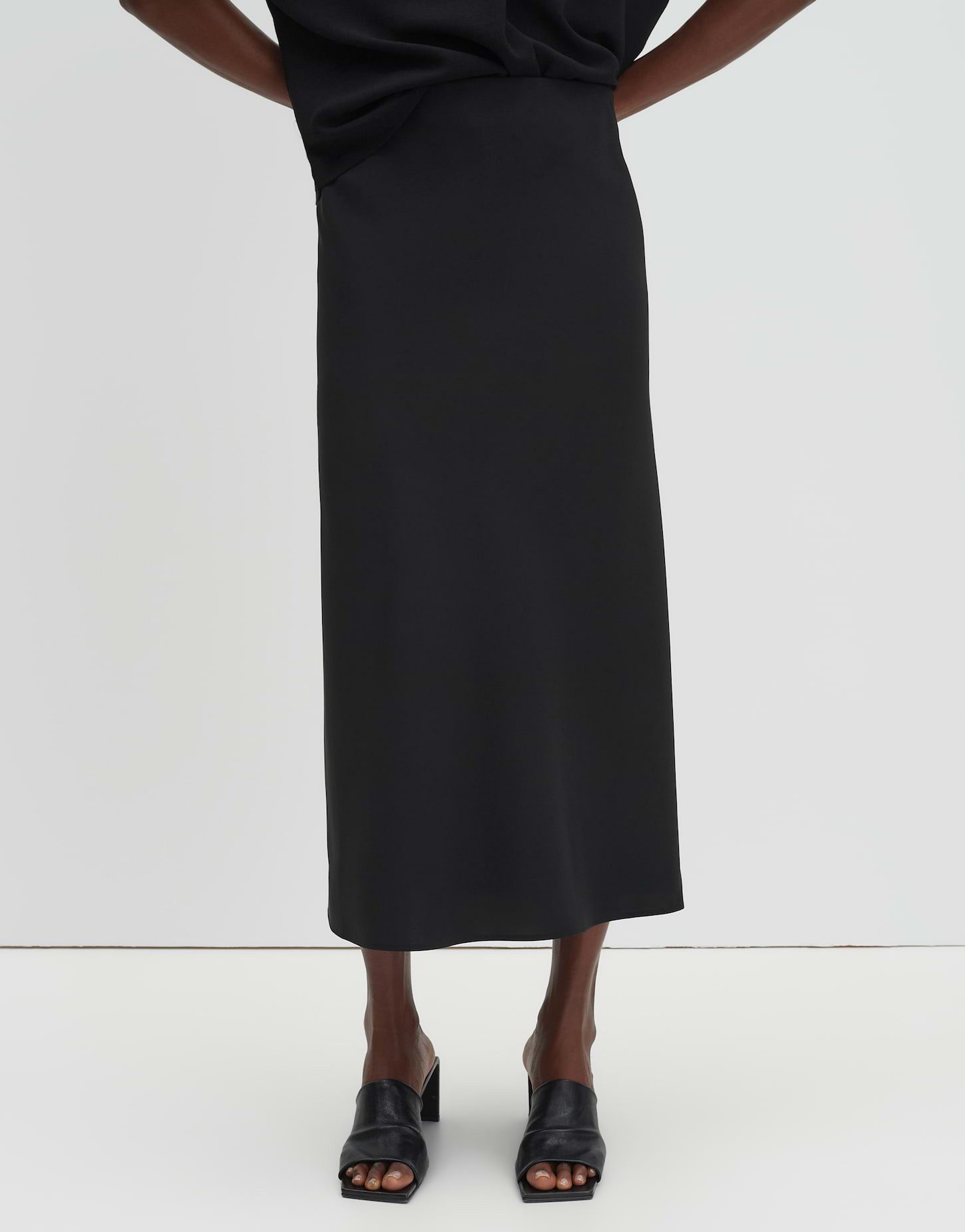 someday Satinrock Odini ease aus Satin Elastischer Bund, knitterarm für elegante Looks