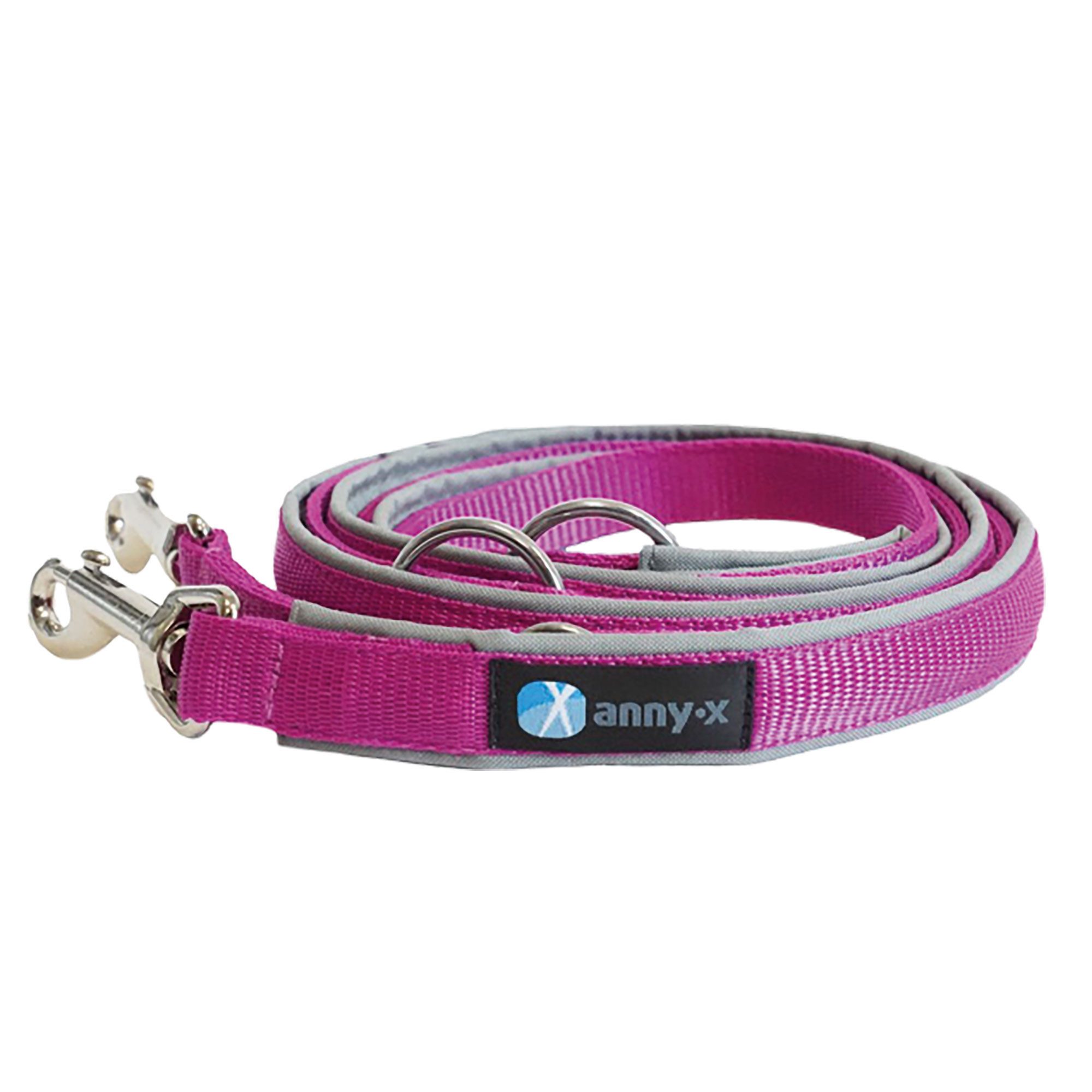 AnnyX Führleine Annyx Führleine Classic Bolt Fun 4fach verstellbar, Nylon (1-tlg), Aus abriebfesten Materialien
