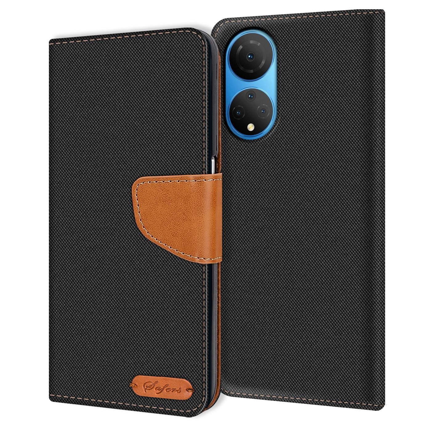 CoolGadget Handyhülle Flip Case Wallet Cover Book Tasche für Honor X7 6,74 Zoll, Handy Tasche mit Kartenfach Book Schutzhülle