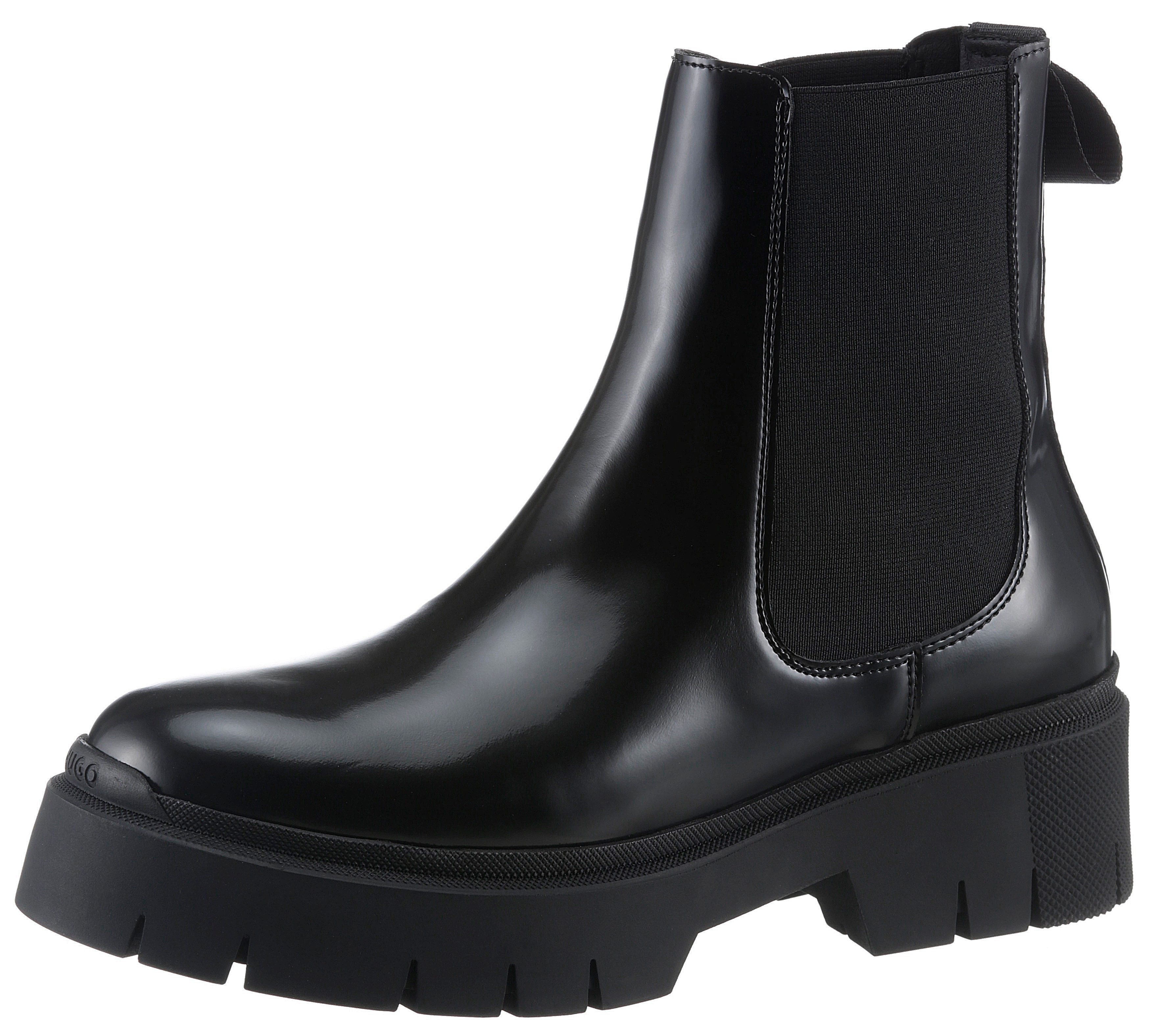 HUGO Kris_ChBootie Chelseaboots, Schlupfboots, Stiefelette, Ankleboots mit Stretch