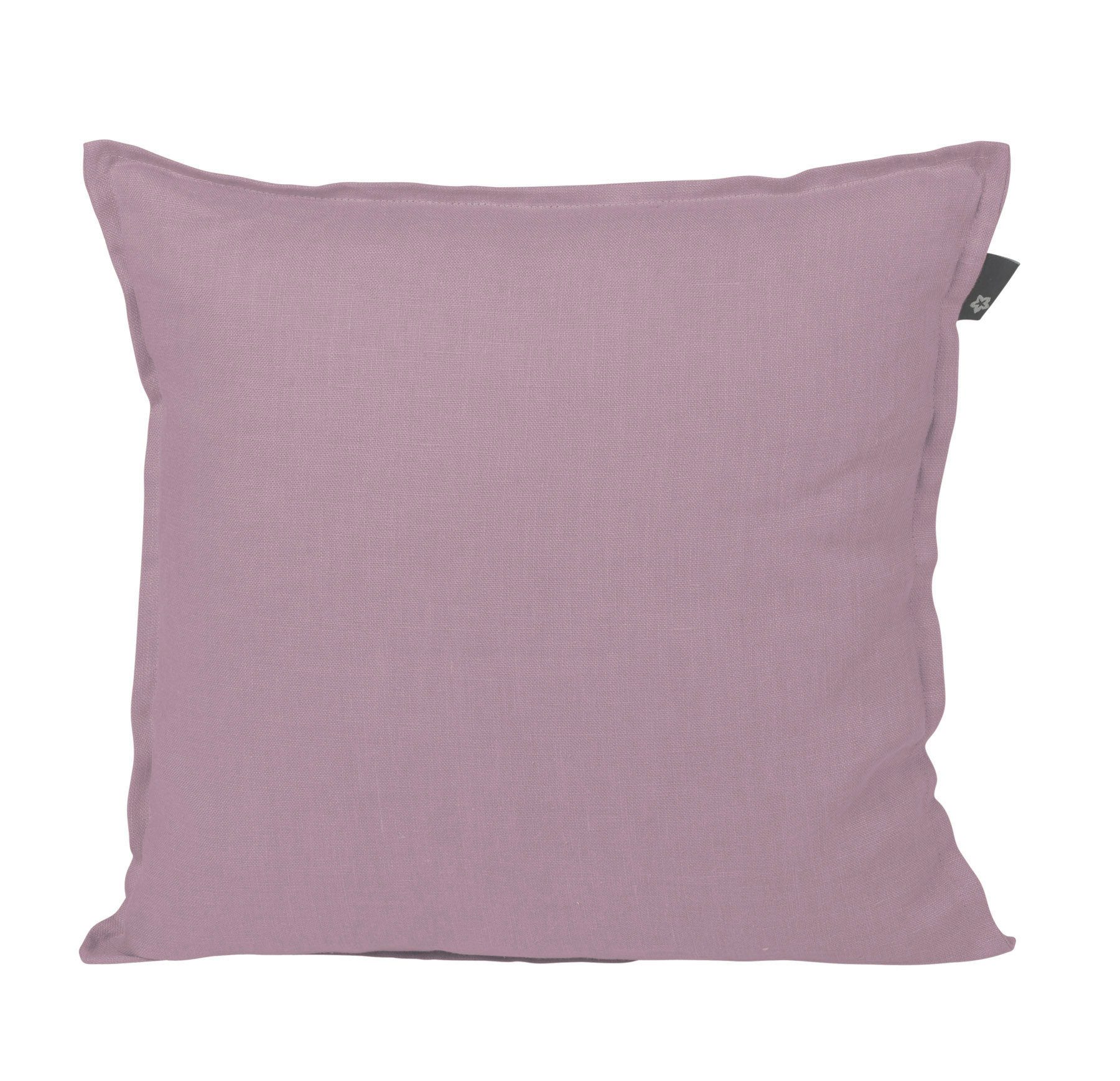PICHLER Kissenhülle Leinenuni uni Kissenhülle 2er Set 51 x 51 cm PURE Rechteck mauve, (2 Stück), Kissenbezug für Dekokissen Zierkissen Kissenhülle