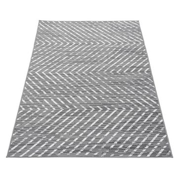 Teppich Kurzflor Teppich Bora Grau, Teppich Boss, rechteckig, Höhe: 10 mm