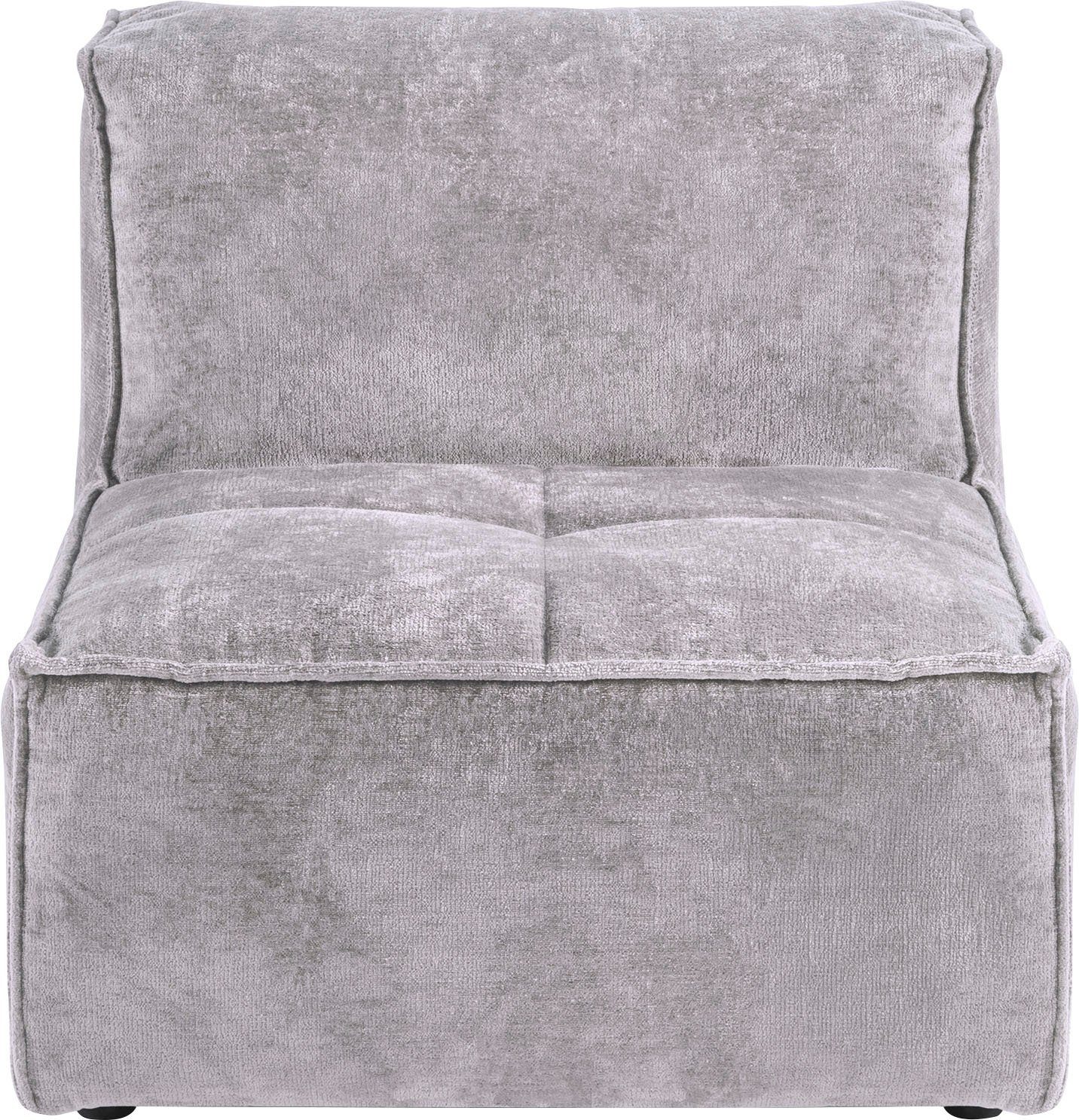 RAUM.ID Sofa-Mittelelement Monolid (1 St), als Modul oder separat verwendbar, für individuelle Zusammenstellung hellgrau