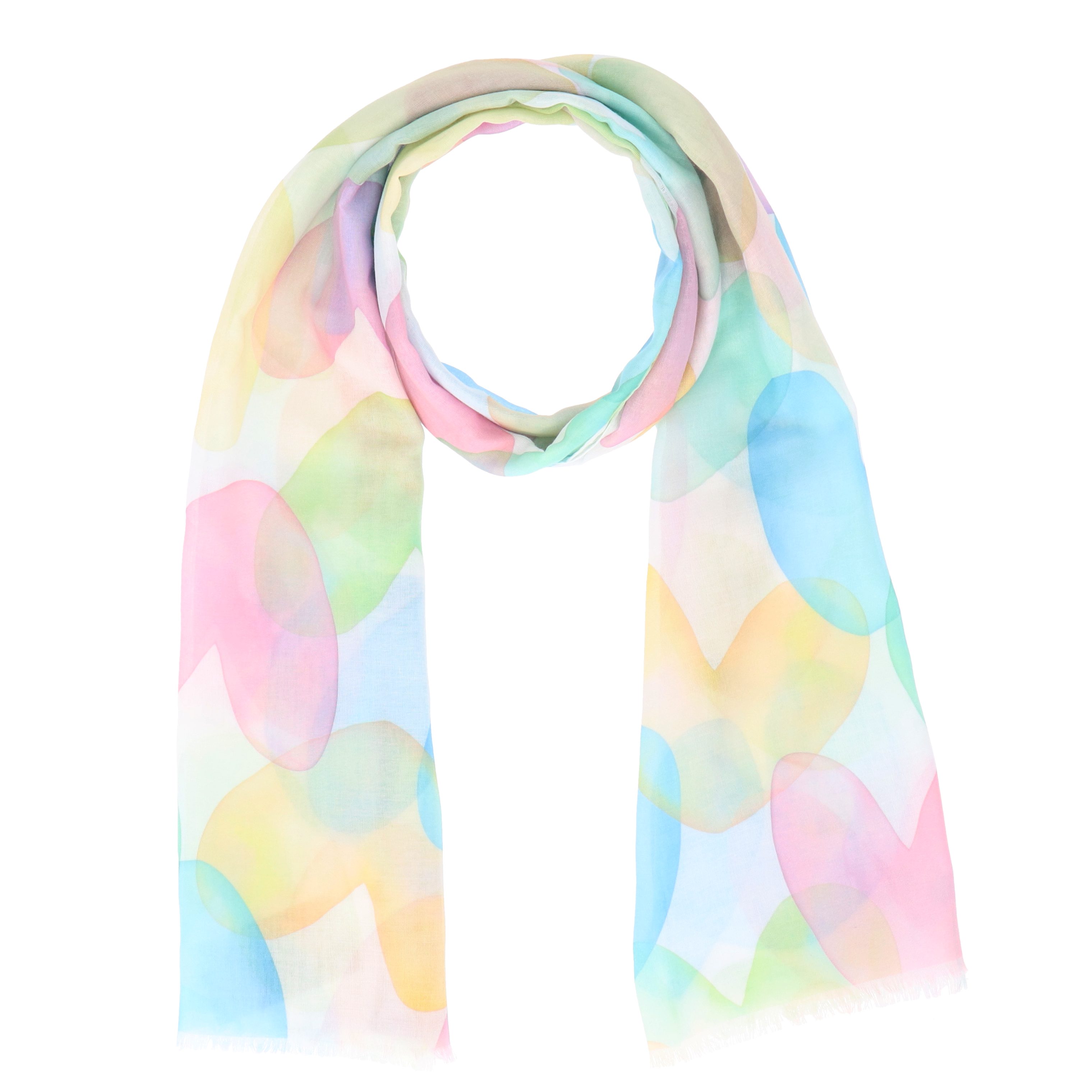 halsüberkopf Accessoires Modeschal Pastell Hearts, angenehm soft