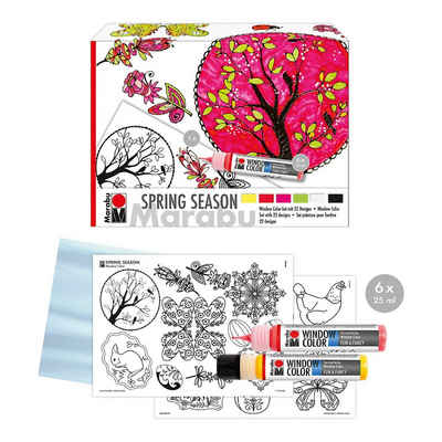 Fenstersticker »Window Color Set fun & fancy "Spring Season", 6 x«, Marabu