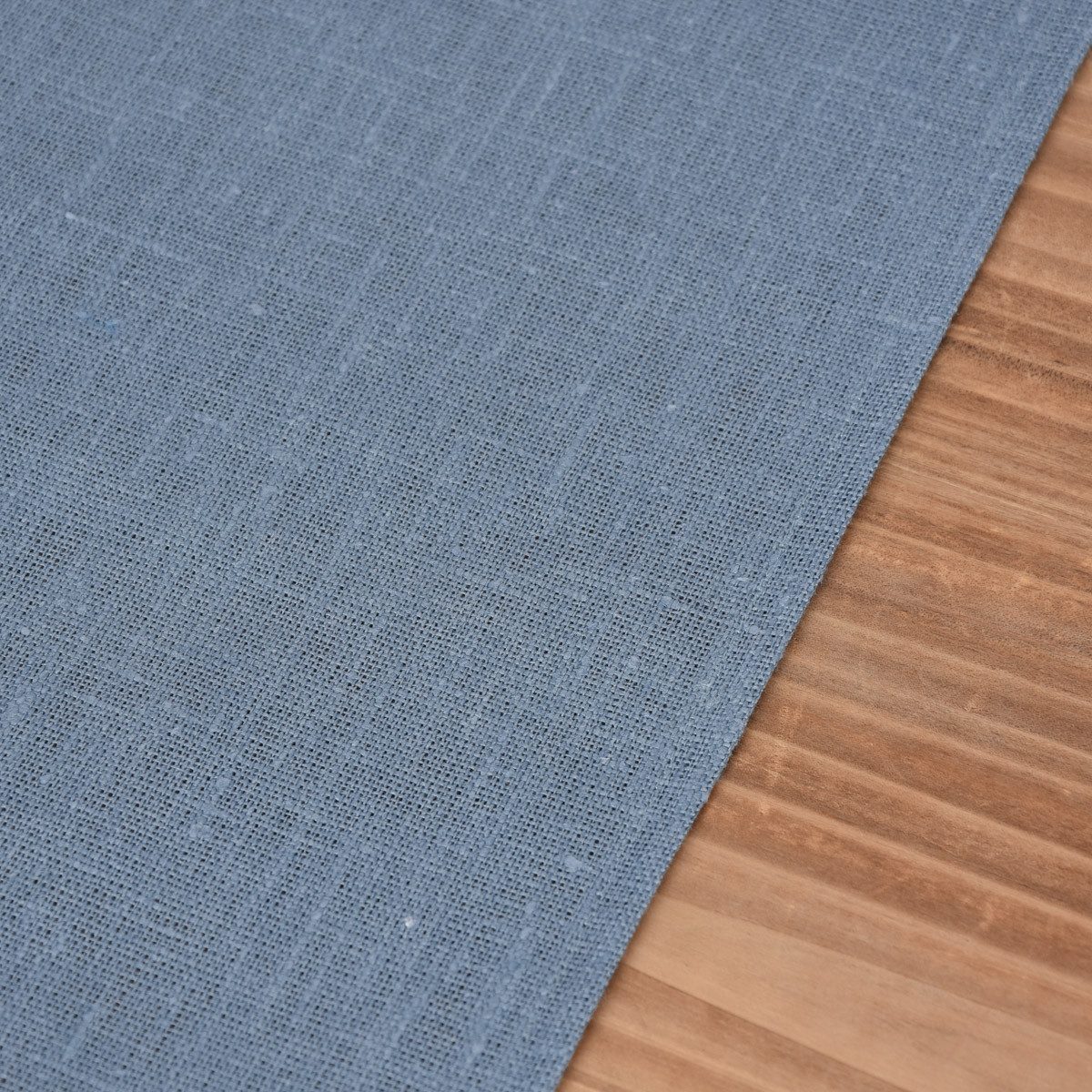 KARDELEN Tischläufer Erik aus 100% Leinen 1-lagig 47x150cm blau
