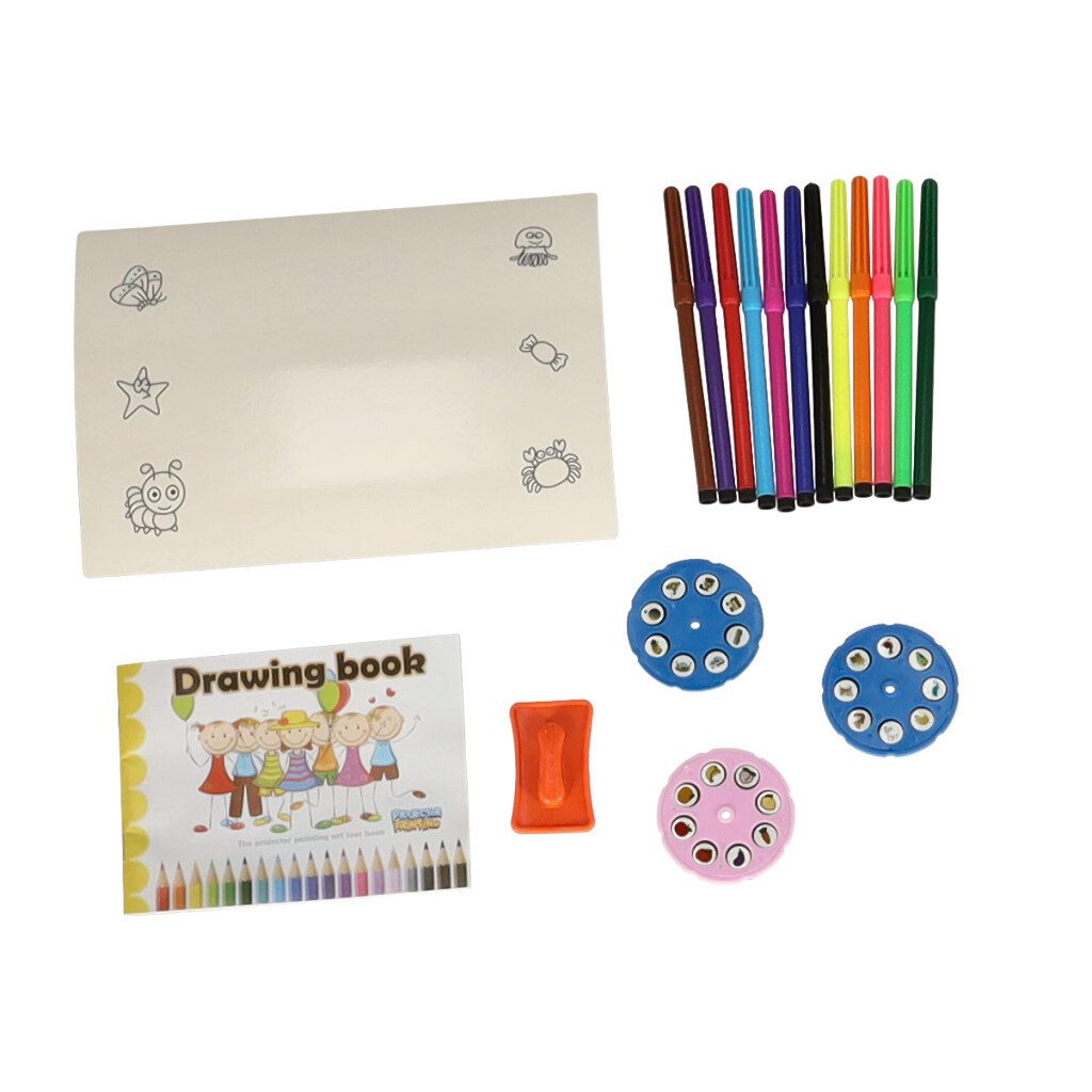 Ikonka Zeichentisch Giraffe Kreativer Kinder Zeichenprojektor Tisch (Kinderzeichentisch mit Projektor Set, 1x Kinderzeichentisch mit Projektor) – Bild 5 von 5