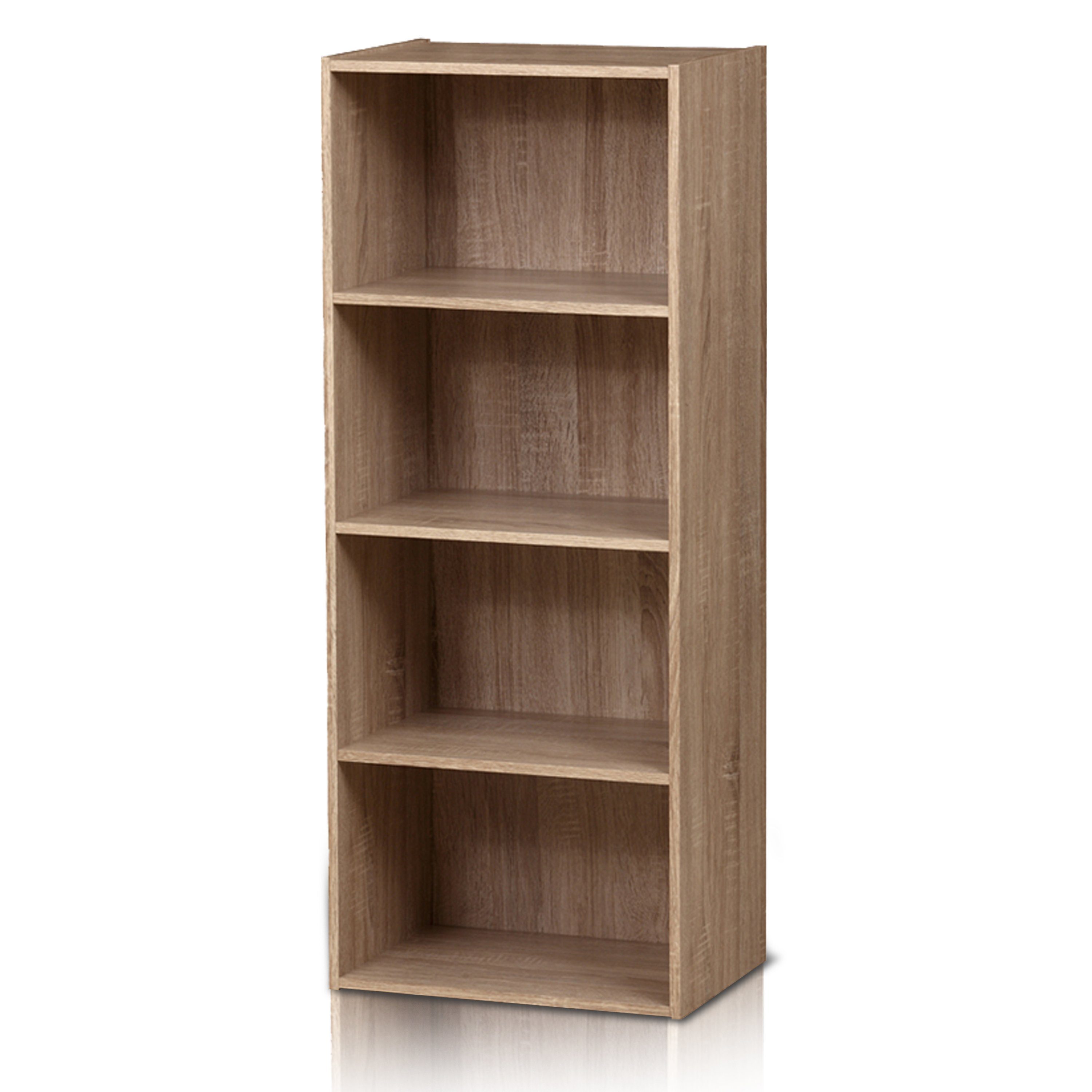 habeig Bücherregal Tube Bücherregal Standregal 4 Fächer Belastung Regalboden Standregal
