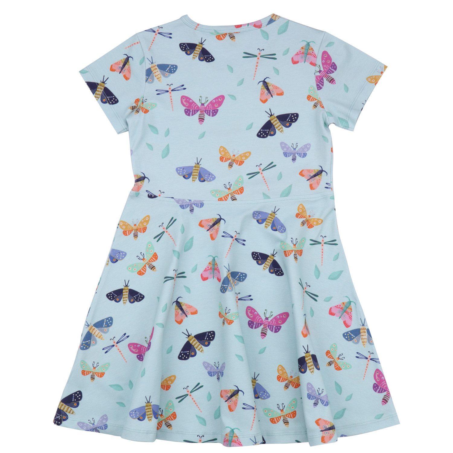 Walkiddy Jerseykleid Walkiddy Colorful Butterflies Kinder Bio Baumwolle GOTS Pink Bio Baumwolle,GOTS, Kinderbekleidung,nachhaltige Klamotten,Jerseykleid