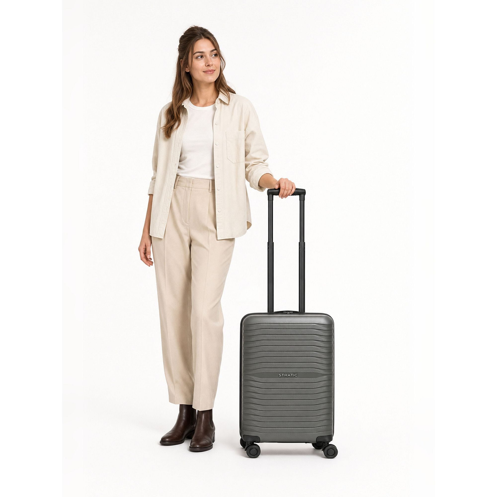 Stratic Handgepäck-Trolley Shine, 4 Rollen, Polypropylen