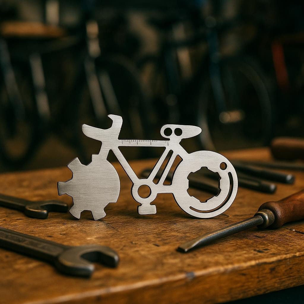 MAGS Multitool Bike Multi Tool - 14 in 1 Mini-Werkzeug für Fahrräder - Fahrrad-Tool, (1 St)