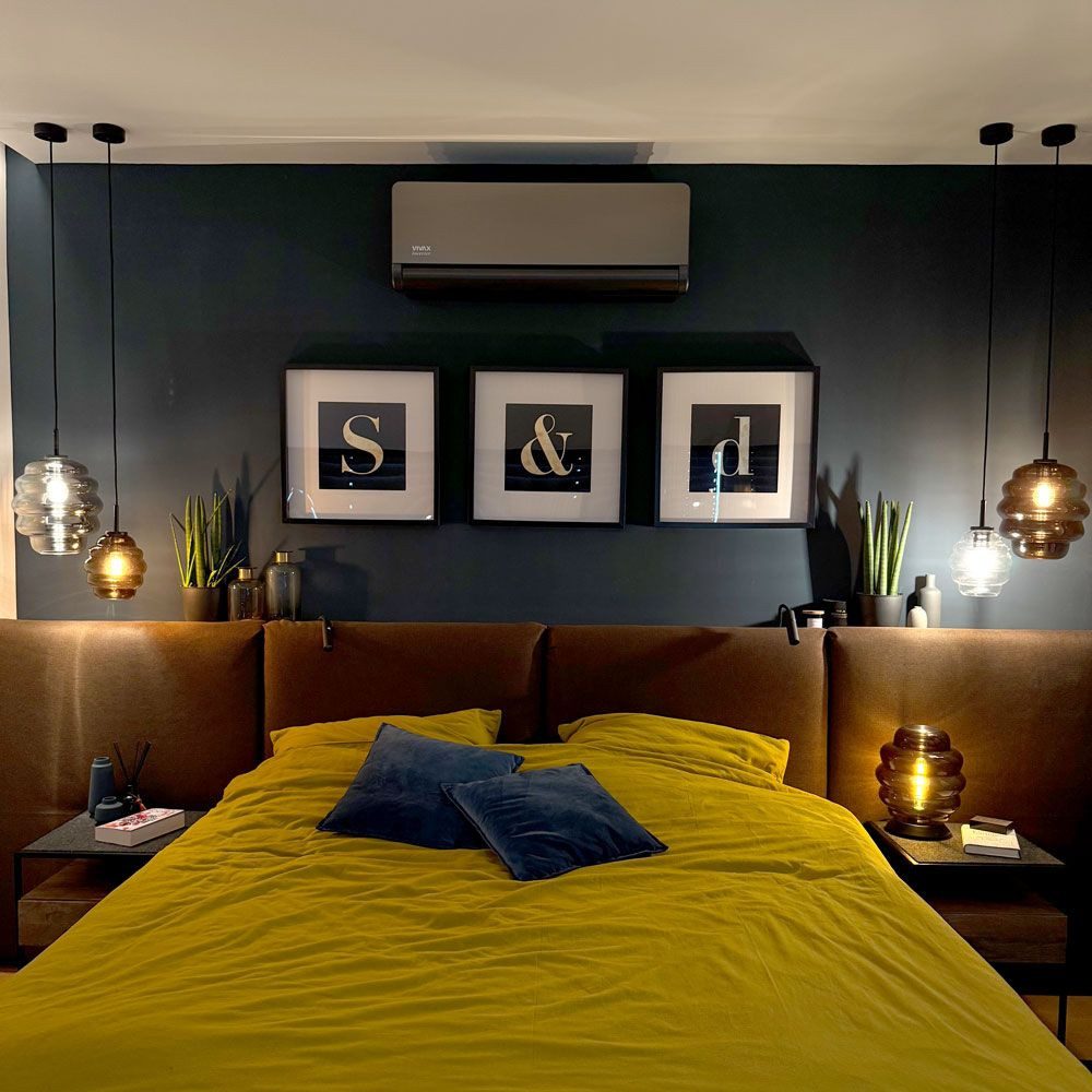 s.luce Pendelleuchte Echos Glas-Hängelampe Aufhängung 150cm Schwarz Braun