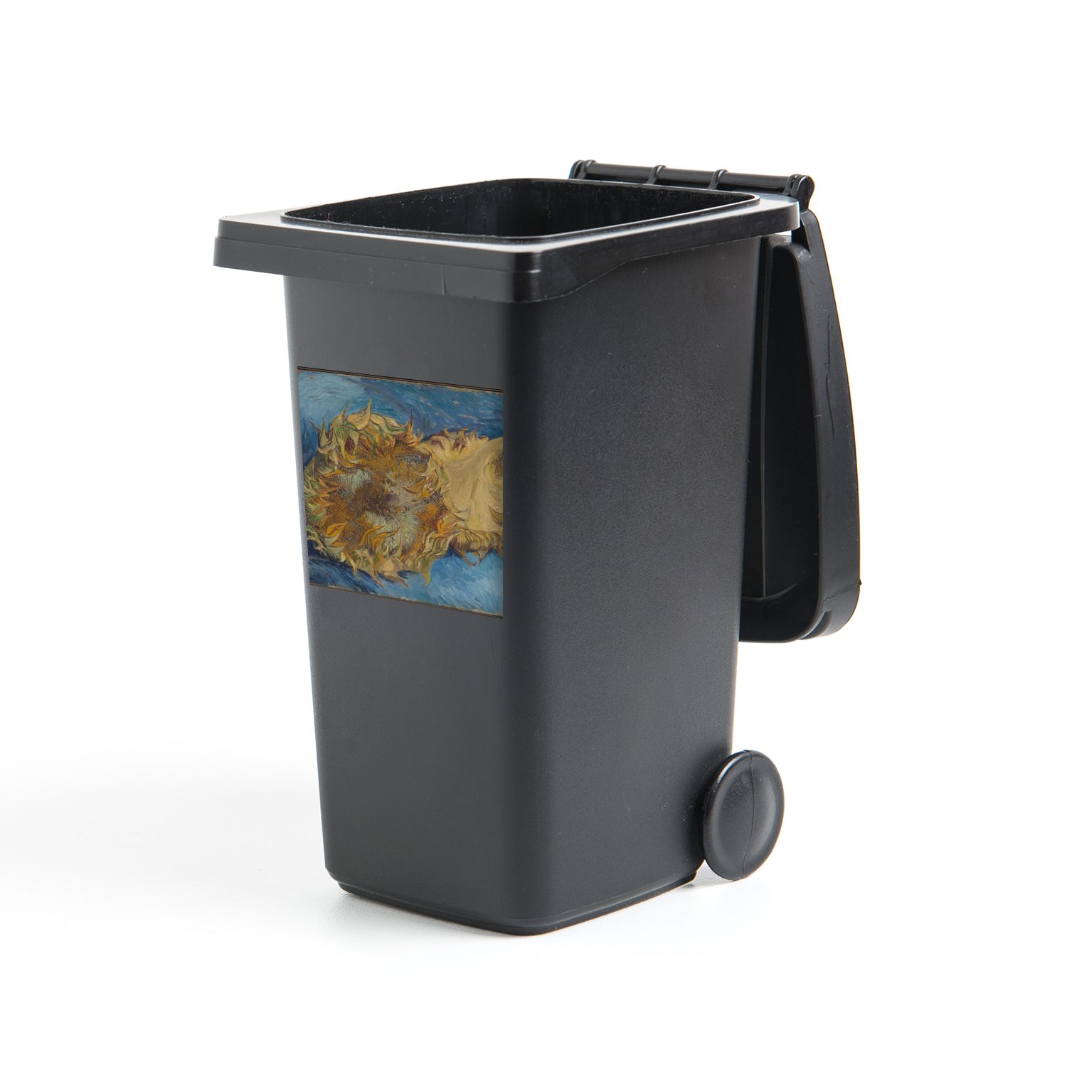 MuchoWow Wandsticker Sonnenblumen - Vincent van Gogh (1 St), Mülleimer-aufkleber, Mülltonne, Sticker, Container, Abfalbehälter
