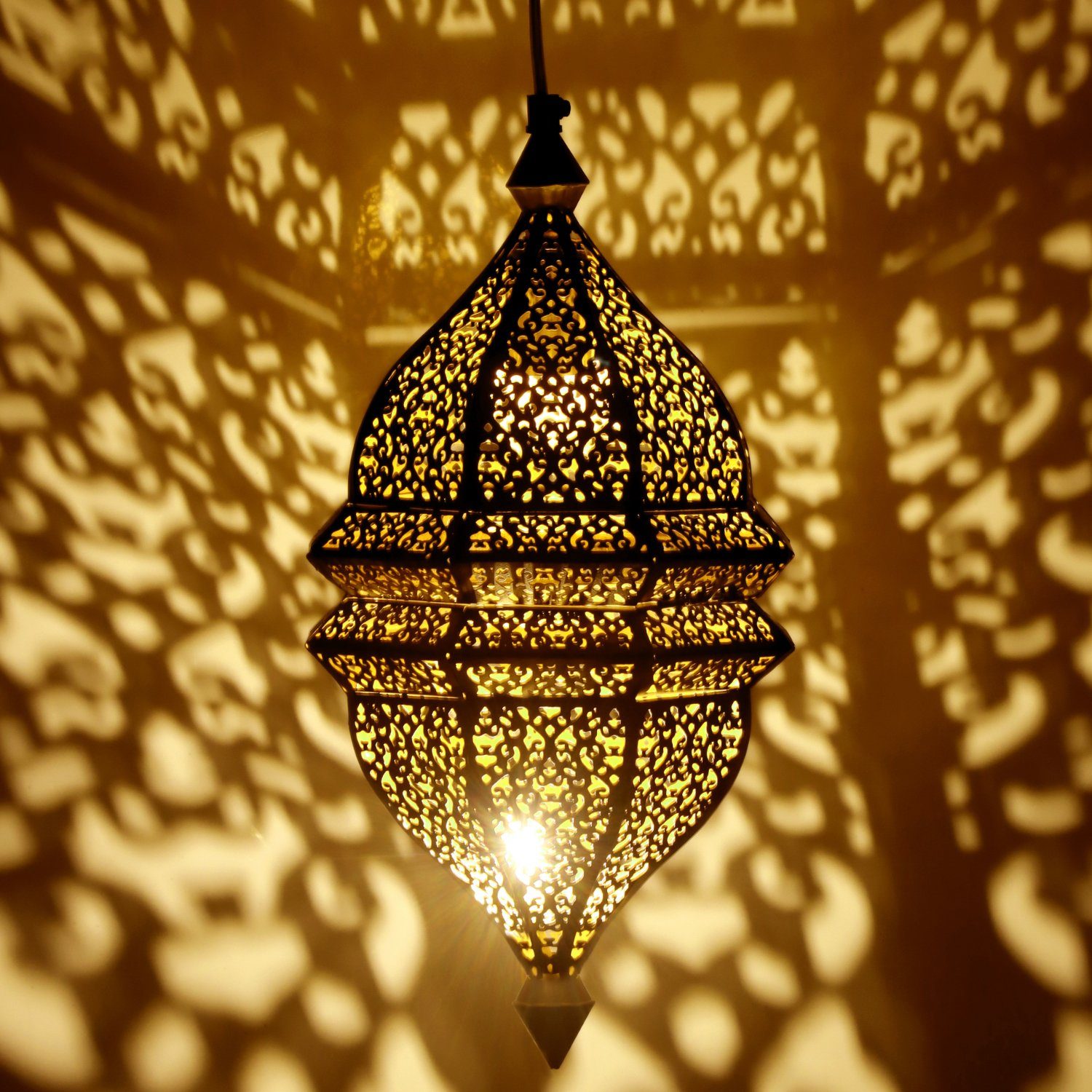 Marrakesch Orient & Mediterran Interior Deckenleuchte Orientalische Lampe  Pendelleuchte Riri 42cm E27 Lampenfassung, Marokkanische Design  Hängeleuchte Leuchte aus Marokko, Orient Lampen für Wohnzimmer Küche oder  Hängend über den Esstisch