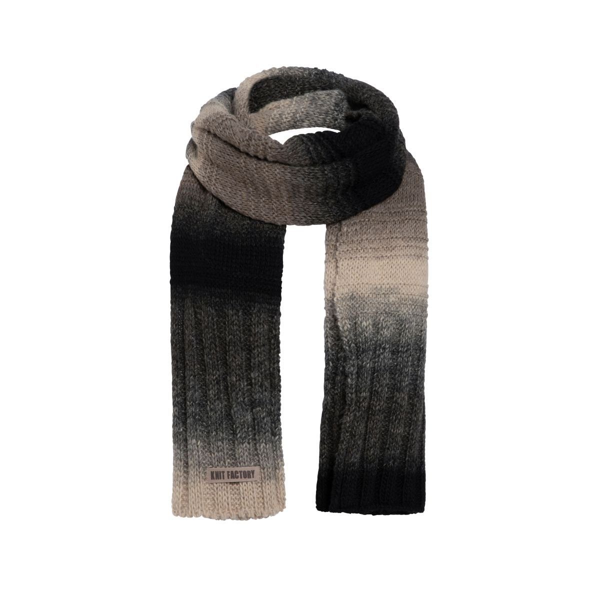 Schal Mace Schals 200x50 cm Farbverlauf Schwarz;Beige