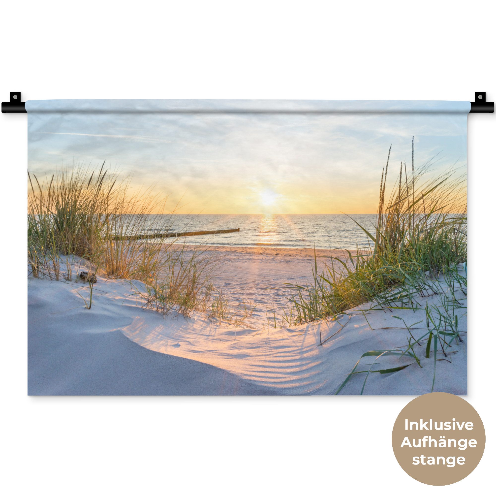MuchoWow Wandteppich Strand - Sonne - günstig online kaufen
