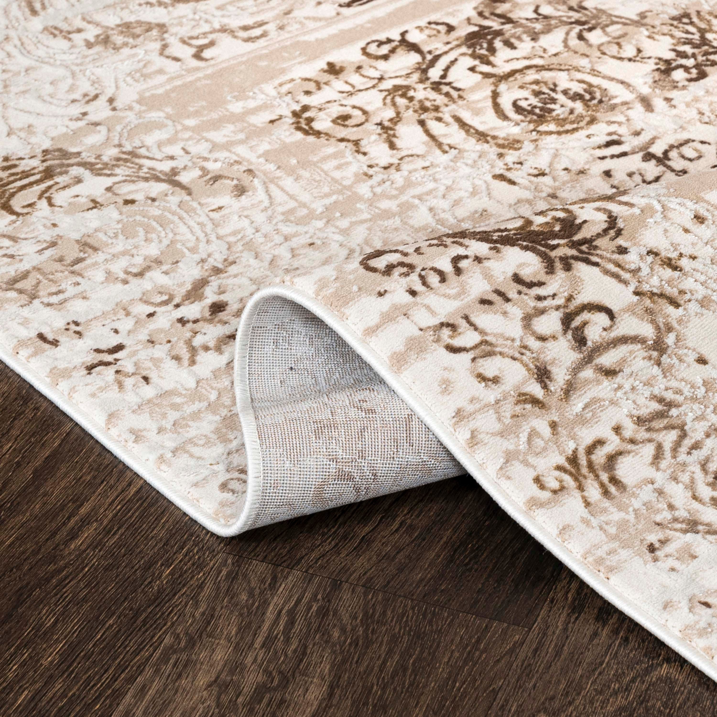 Mazovia Designteppich Modern Abstrakt Teppich für Wohnzimmer Schlafzimmer Büro - Kurzflor, 80 x 150 cm, Fußbodenheizung – Bild 4 von 5
