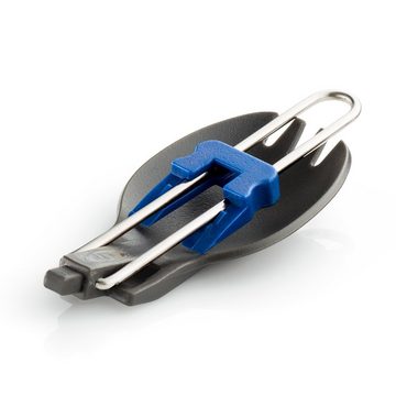 GSI Outdoors Besteck-Set Göffel Spork Camping Besteck Gabel, Acetal, Edelstahl, Löffel Küche Faltbar Stahl Leicht 17 g