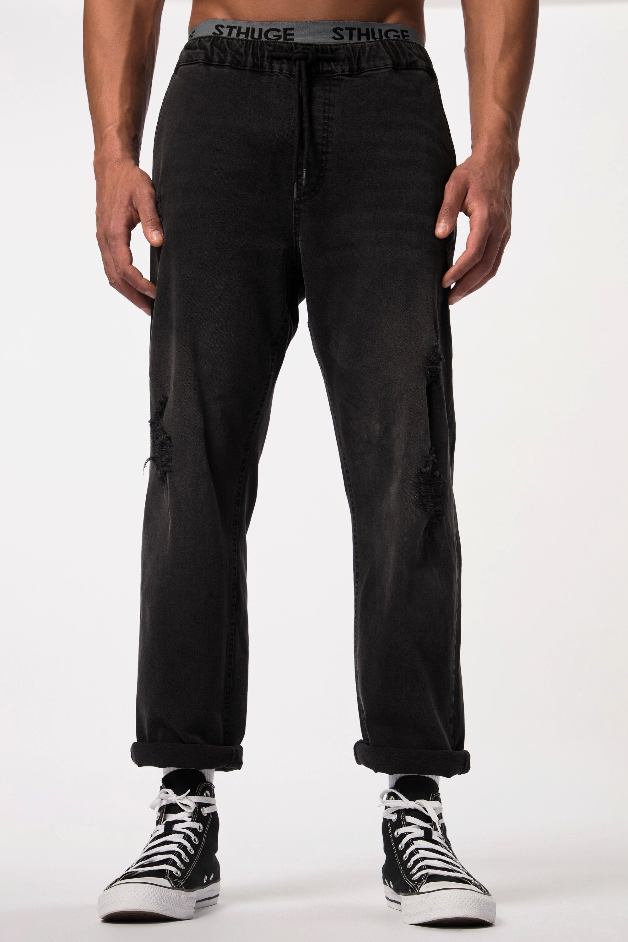 STHUGE 5-Pocket-Jeans Jeans FLEXLASTIC® Denim Destroyed Look Vintage günstig online kaufen