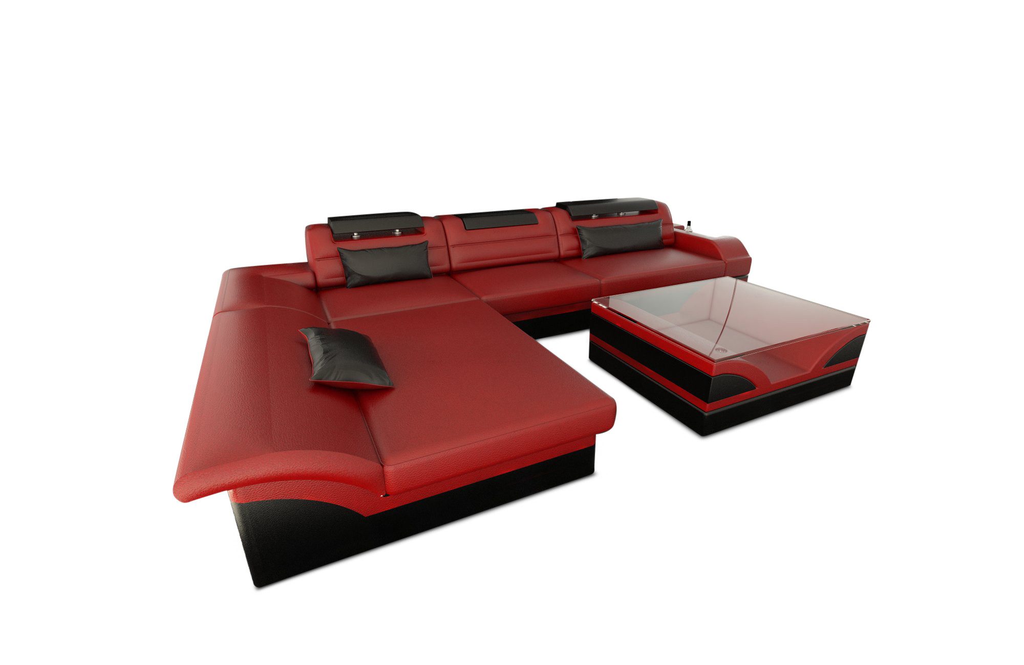 Sofa Dreams Ecksofa Couch Leder Sofa günstig online kaufen