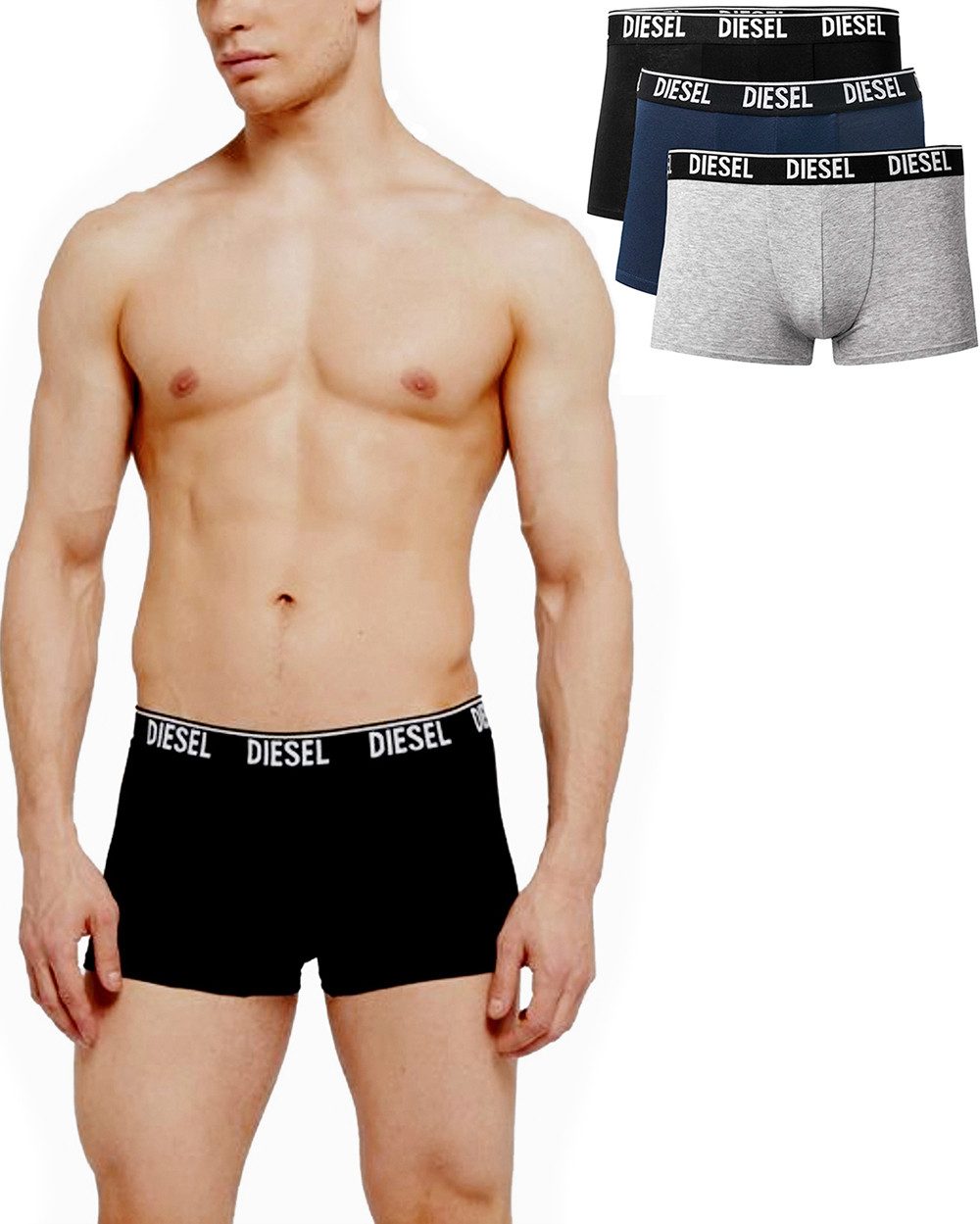Diesel Boxershorts elastische Unterhose - SHAWN E4125 (3er-Pack) günstig online kaufen