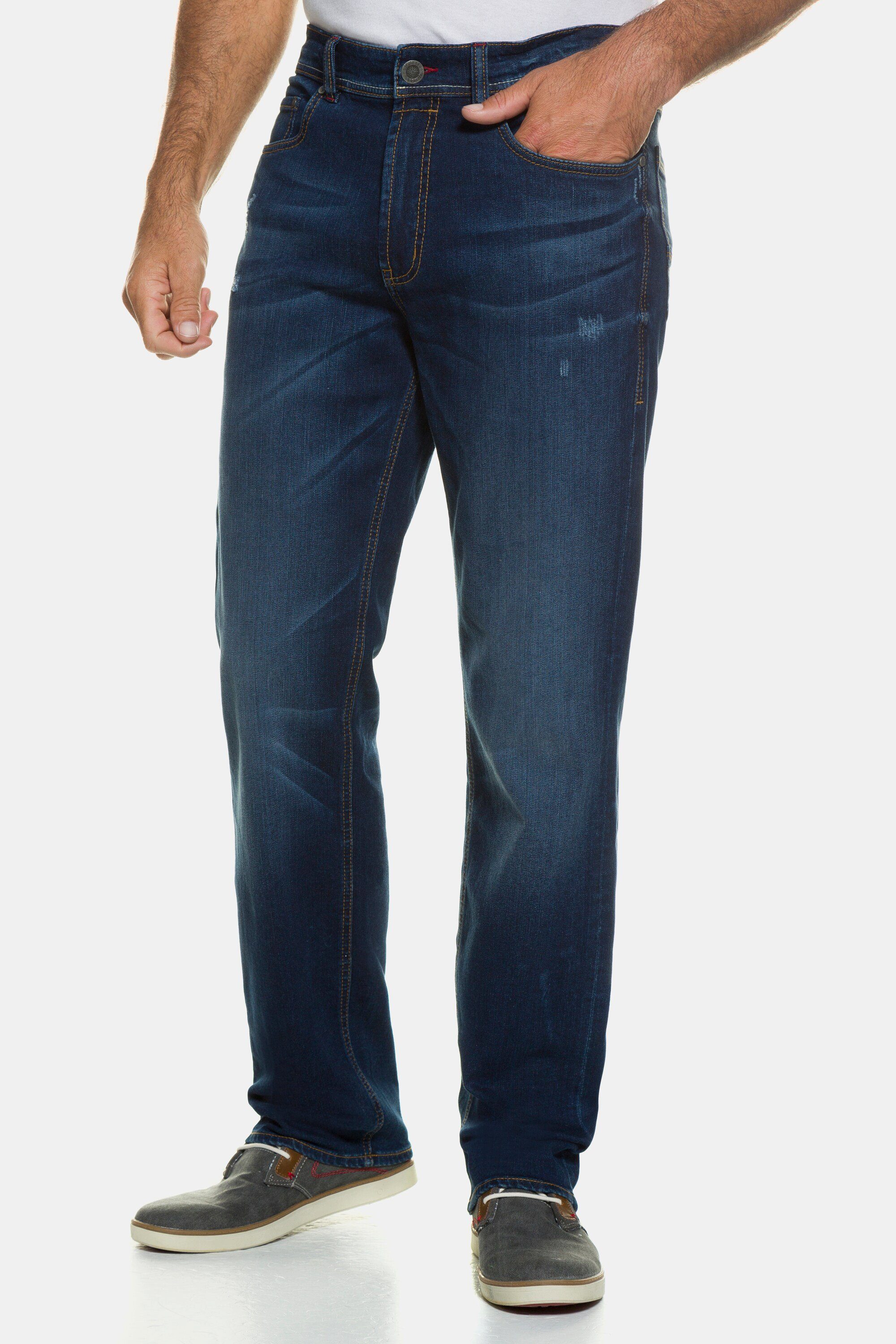 JP1880 5-Pocket-Jeans Jeans FLEXNAMIC® Denim Straight Fit bis Gr. 70/35 dark blue denim