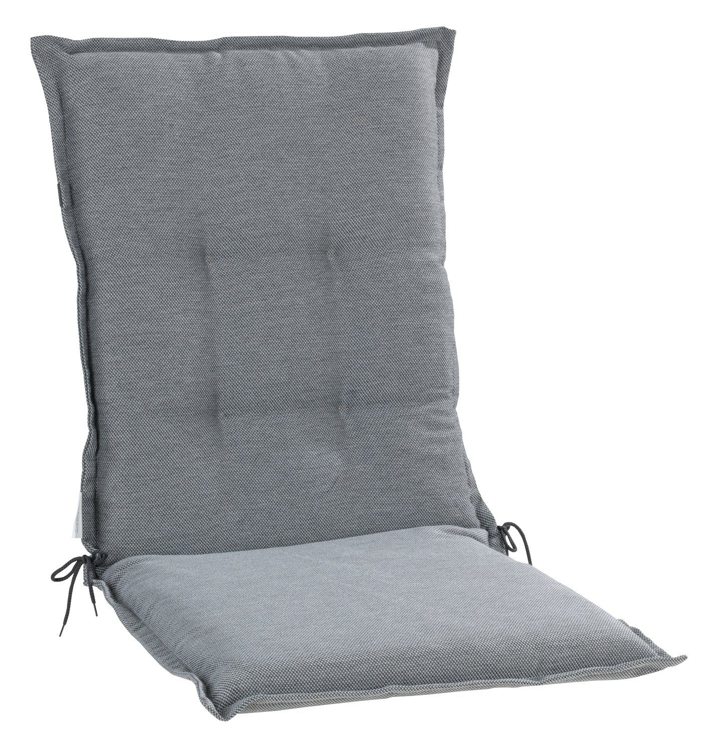 GO-DE Polsterauflage NITTKA, 50 x 110 cm, Grau, für Mittellehnstühle, (1 St), Gartenstuhlauflage für Mittellehner