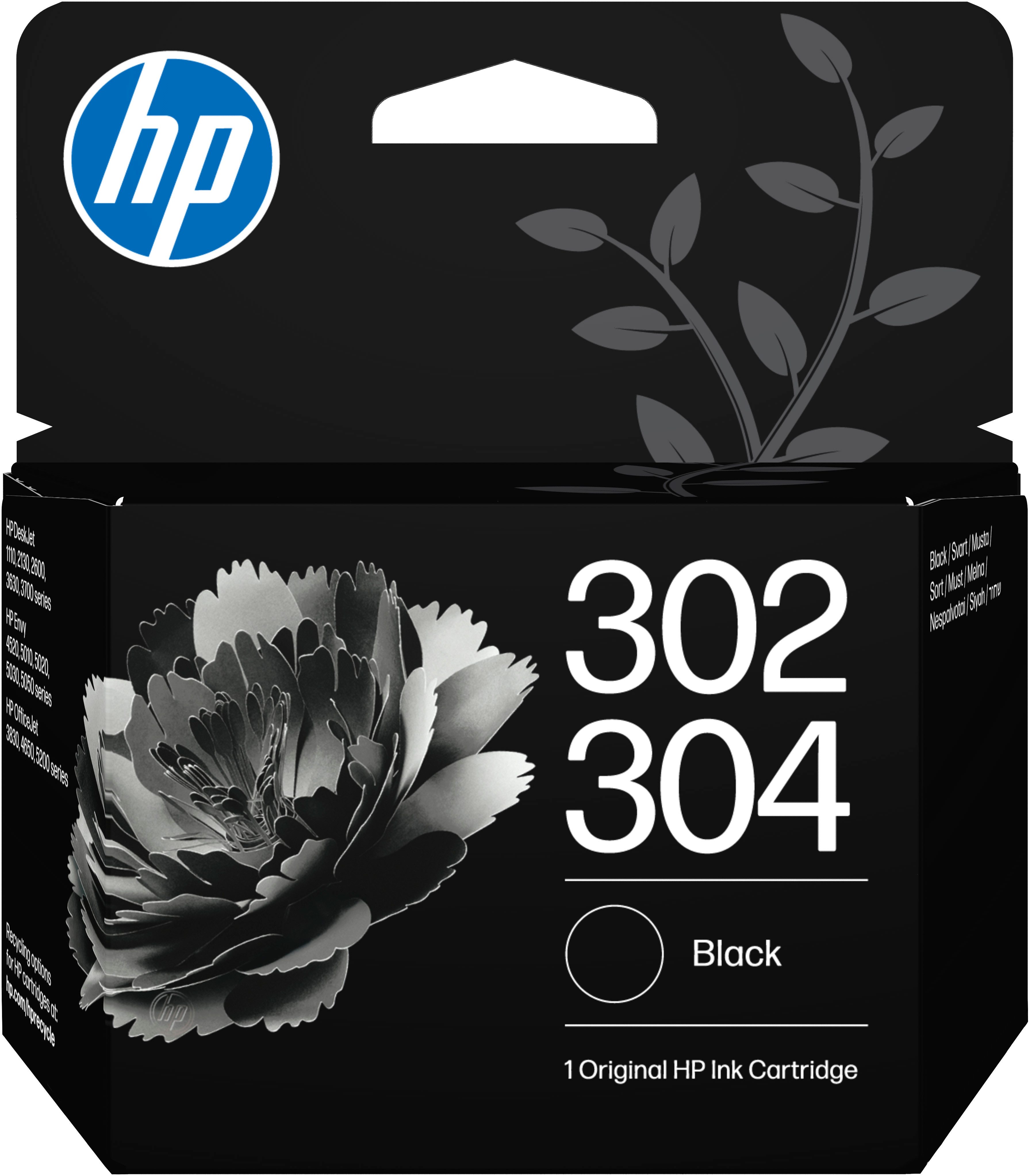 HP original HP Druckerpatrone 302/304 schwarz Tintenpatrone (Packung)