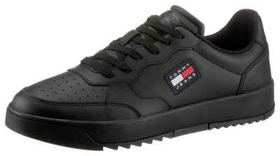 Tommy Jeans »BASKET BLACK LEATHER TOMMY JEANS« Sneaker mit leichter Perforierung