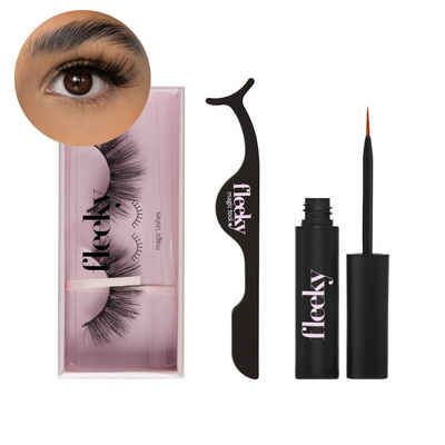 fleeky Bandwimpern fleeky Magic Lashes Sugar - Vegane & tierversuchfreie fake Lashes für deinen perfekten Augenaufschlag on fleek, künstliche Wimpern zum Kleben aus Synthetikhaar