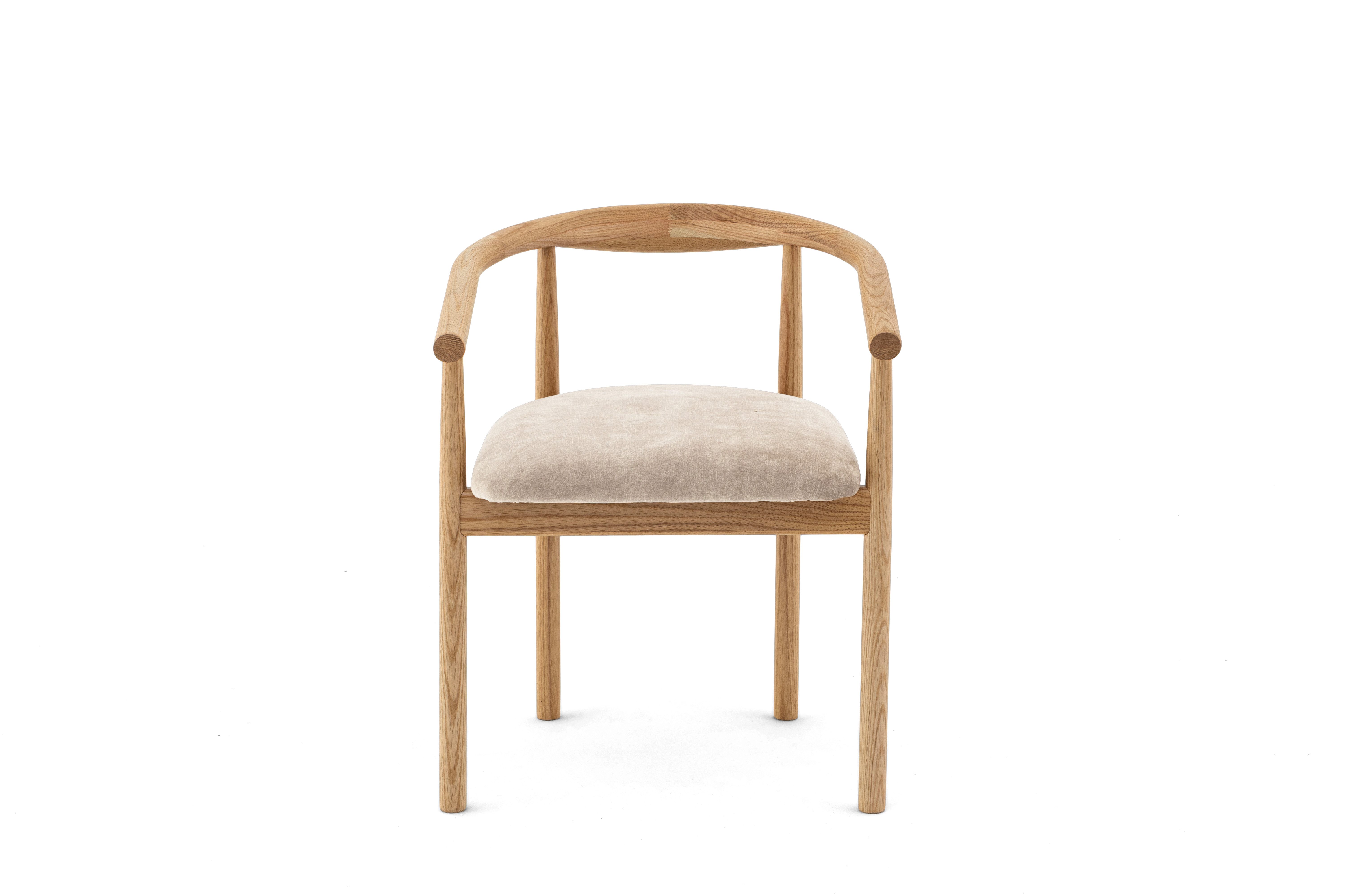 Muffo Stuhl MOVE, Stabile Holzkonstruktion, weich gepolsterter Sitz