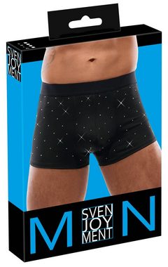 Svenjoyment Boxershorts Boxershorts mit Schmucksteinen - schwarz