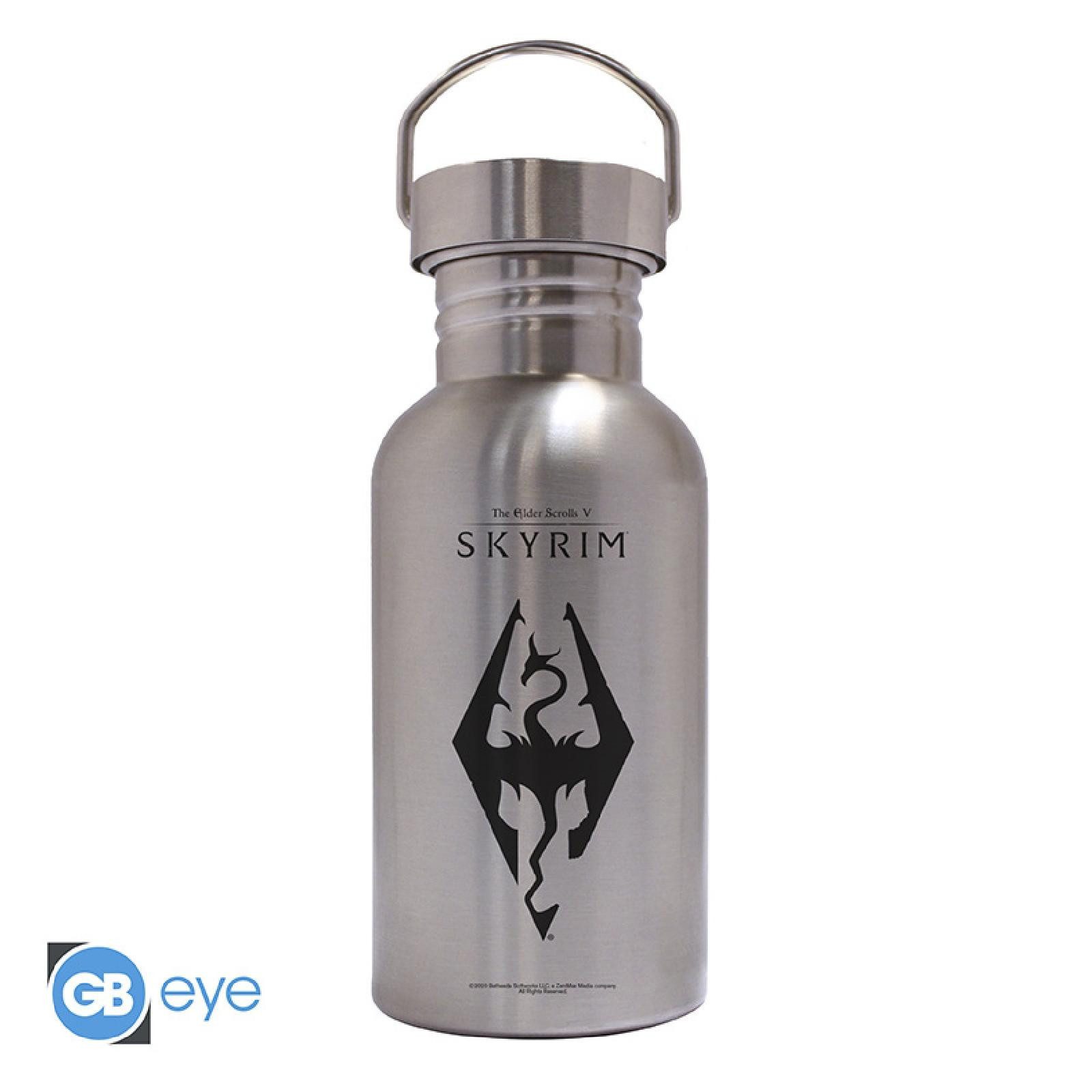 ABYstyle Trinkflasche SKYRIM - Canteen Steel Bottle - Seal of Akatosh